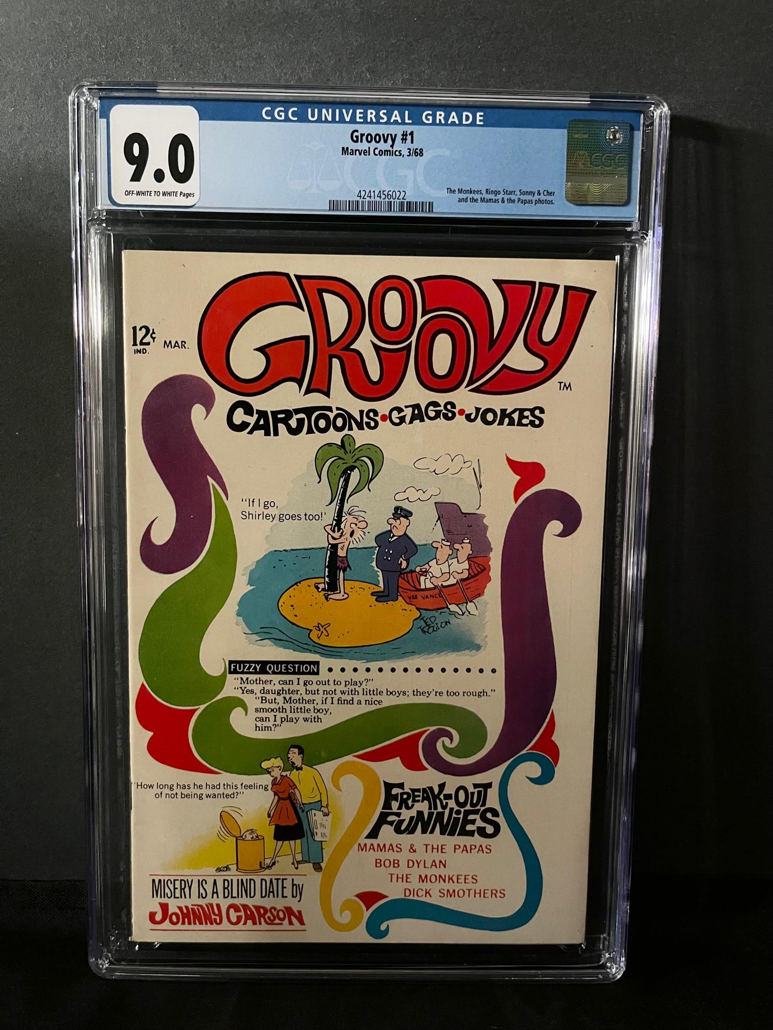 Groovy 1 CGC 9.0 Marvel Comics Adult Humor Comic (1 of 1)