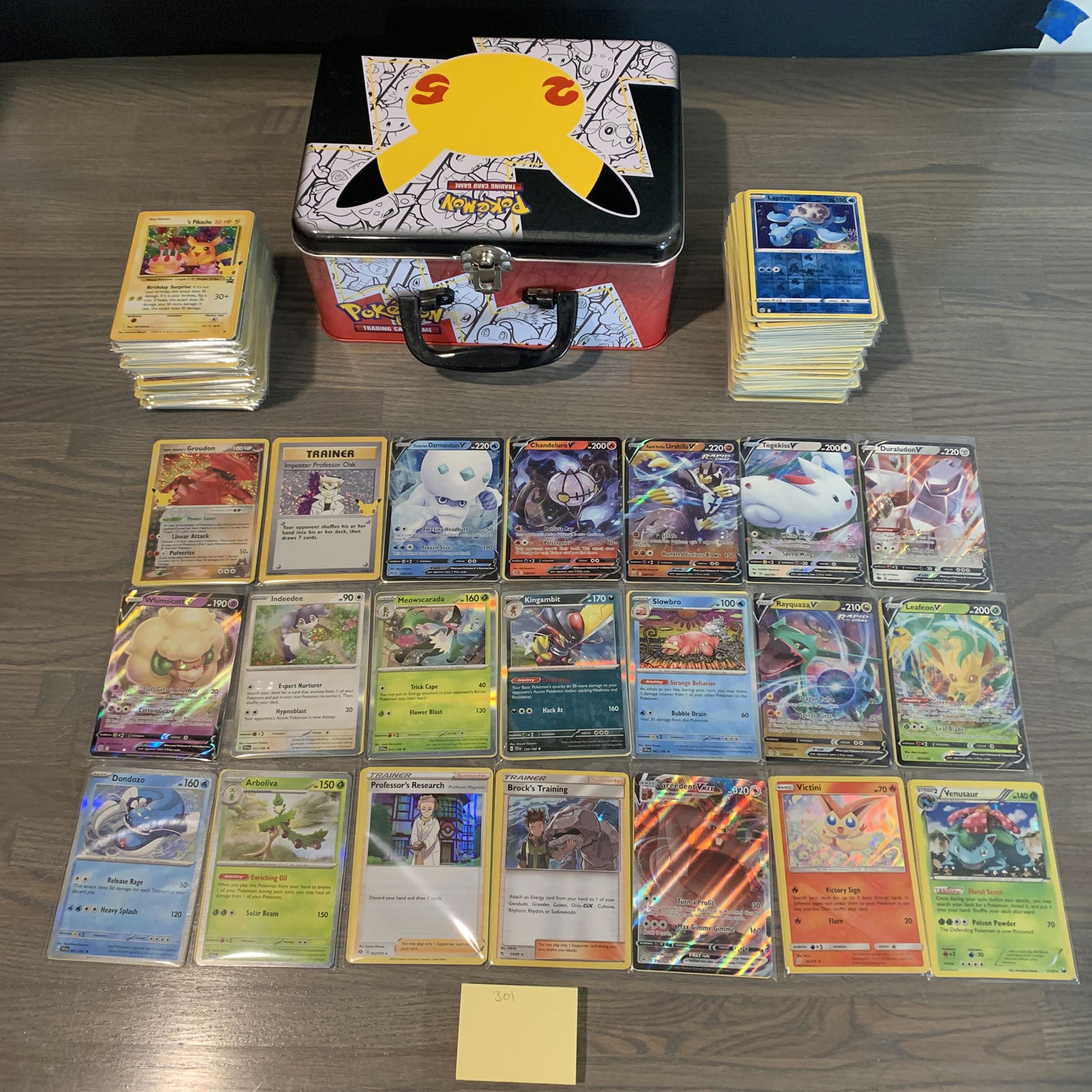 Pokemon Lunch box filled with cards (1 of 7)