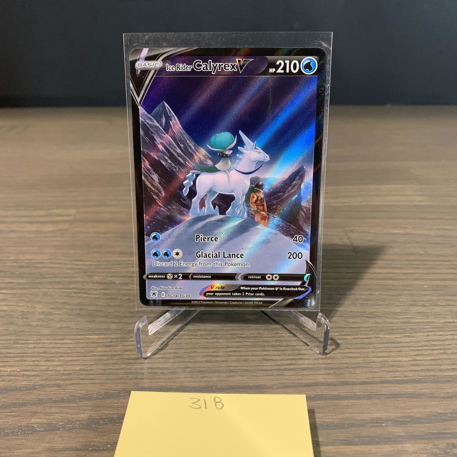 Ice Rider Calyrex V Pokemon card (1 of 2)