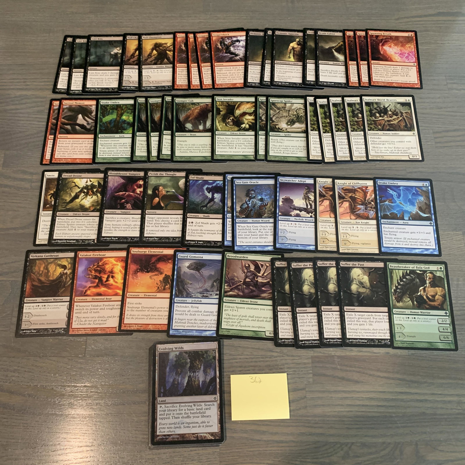 Rise of the Eldrazi Magic cards: Rise of the Eldrazi Set Magic the Gathering cards. See photos for conditions. We are currently accepting consignments. Email us a aeronhouse1994@gmail.com or visit our website, www.ahauctionhouse.com