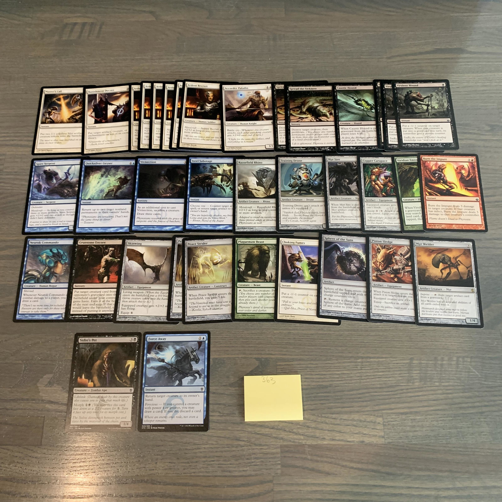 Mirrodin Besieged Magic Cards: Mirrodin Besieged Set Magic the Gathering cards. See photos for conditions. We are currently accepting consignments. Email us a aeronhouse1994@gmail.com or visit our website, www.ahauctionhouse.com