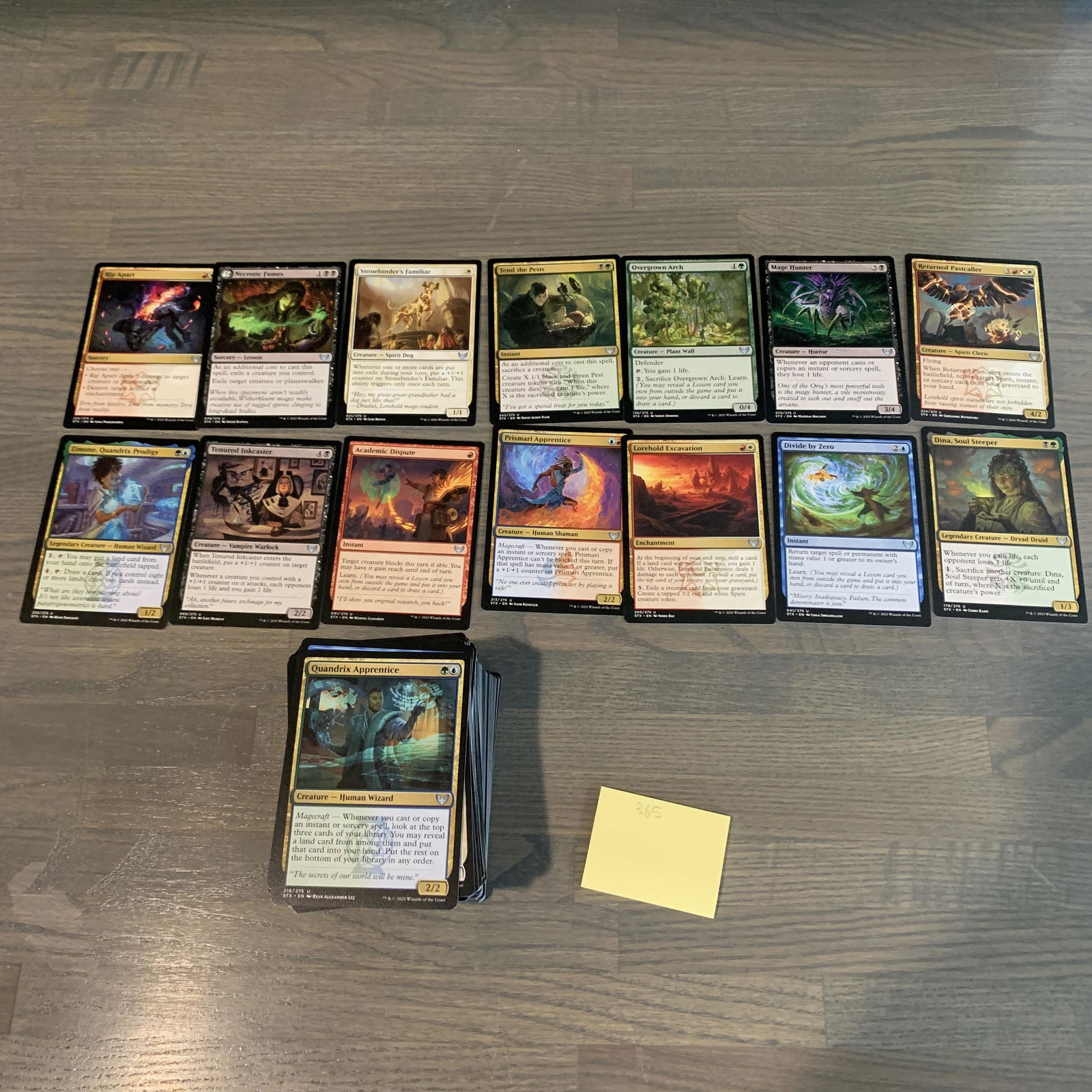 Strixhaven: School of Mages Magic cards (1 of 2)