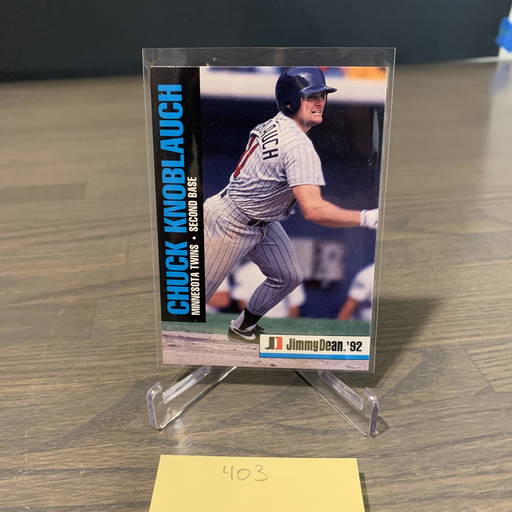 Chuck Knoblauch 92' Baseball Card