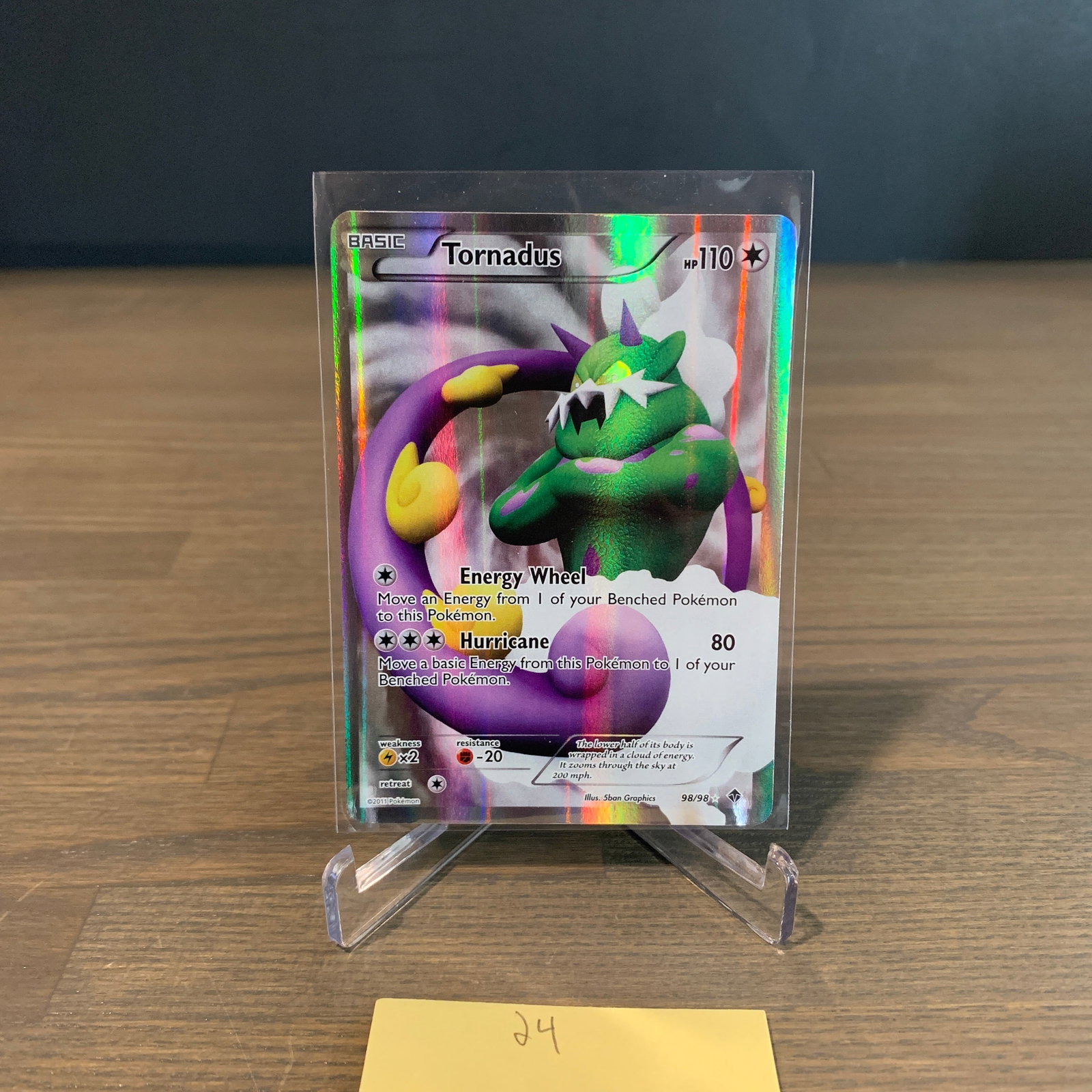 Tornadus Full Art Pokemon card: Ultra Rare Full art Tornadus #98 Emerging Powers Set Pokemon card. See photos for condition. If you are interested in consigning with us, email aeronhouse1994@gmail.com or fill out the consignment for