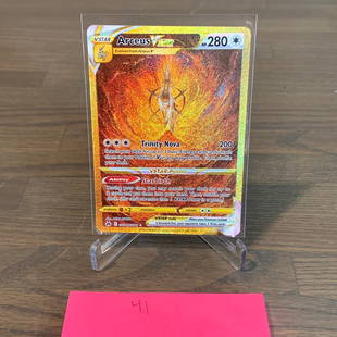 Secret Gold Arceus Vstar Pokemon Card: Arceus VSTAR #GG70 Secret Rare Gold Pokemon Card. See photos for condition. If you are interested in consigning with us, email aeronhouse1994@gmail.com or fill out the consignment form on ahauctionhou