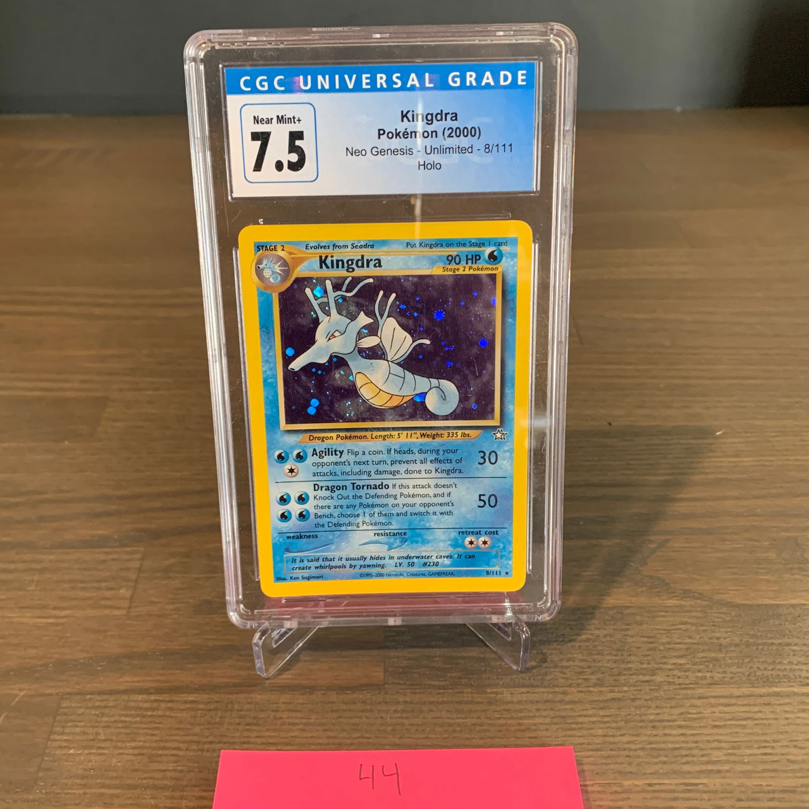 CGC 7.5 Vintage Kingdra Pokemon Card (1 of 2)