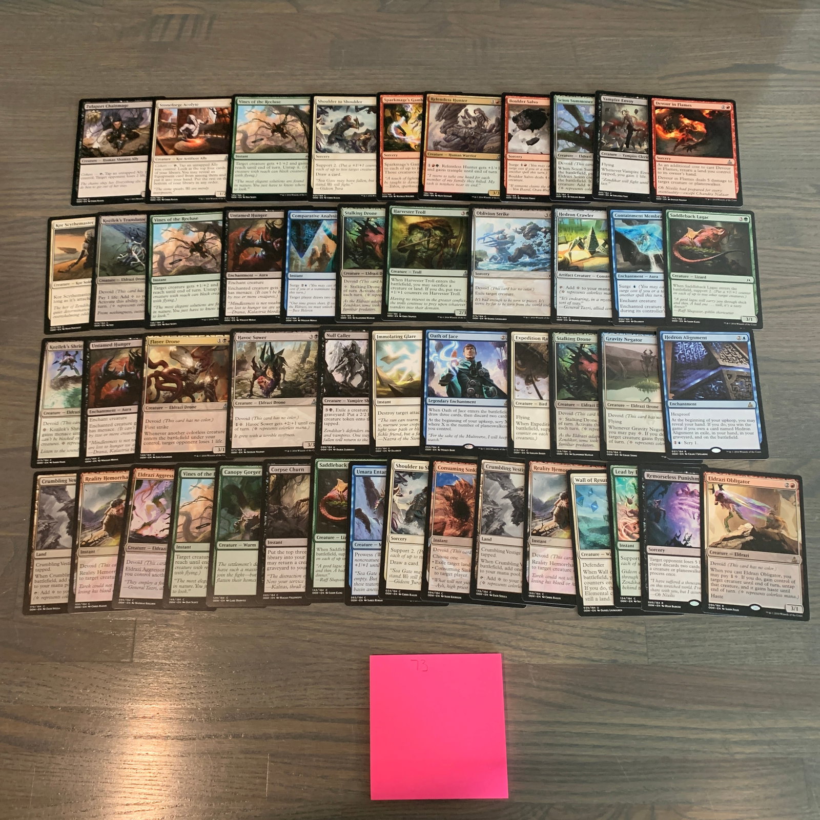 Oath of the Gatewatch Magic Cards: Lot of Oath of the Gatewatch Set Magic the Gathering Cards. See photos for condition. If you are interested in consigning with us, email aeronhouse1994@gmail.com or fill out the consignment form on ah