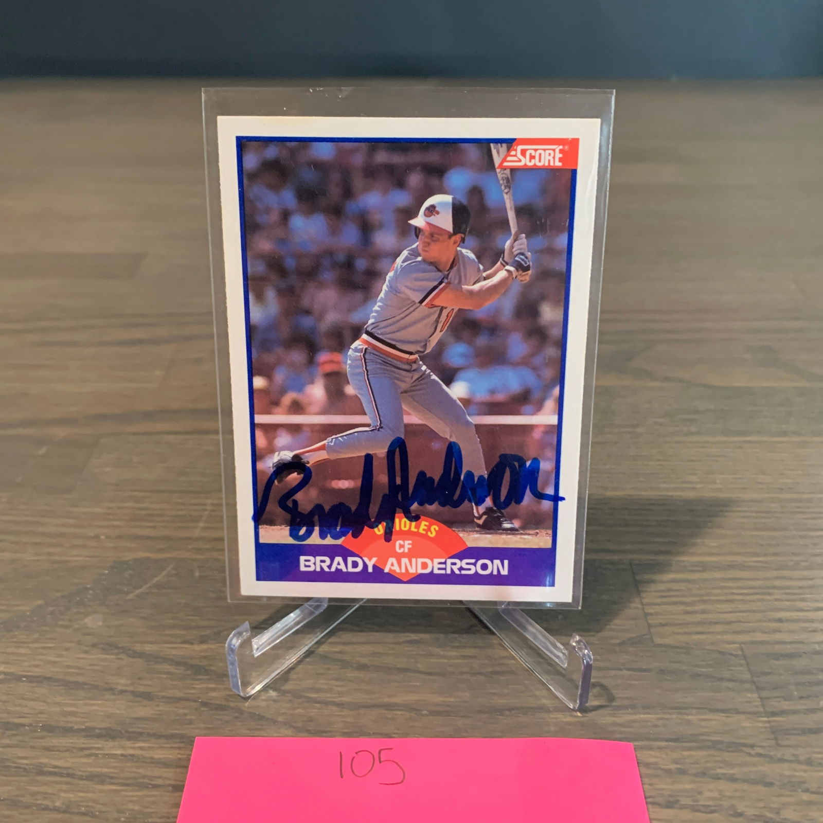 Brady Anderson Autograph Baseball card (1 of 3)