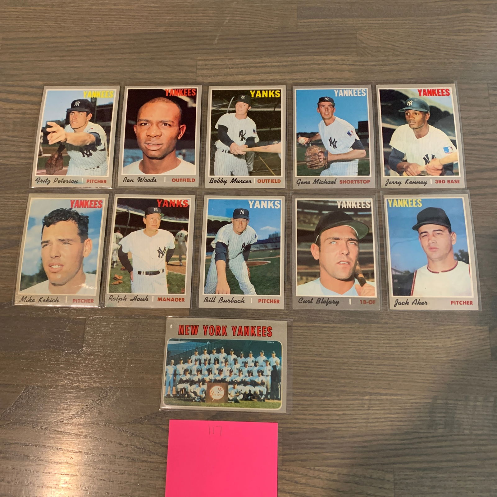 Topps 70s Yankees Baseball cards (1 of 2)