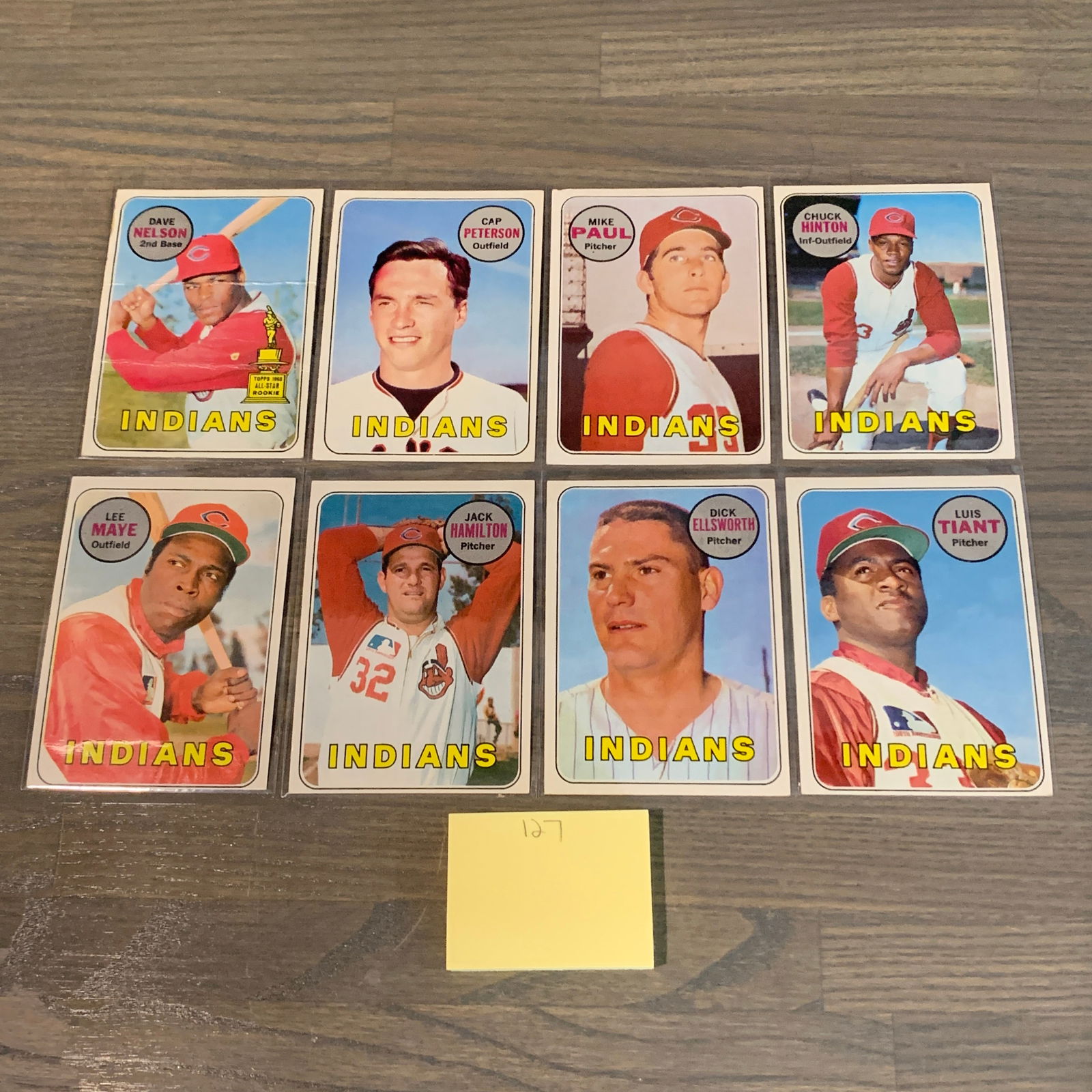 Topps 69' Indians Baseball cards (1 of 6)