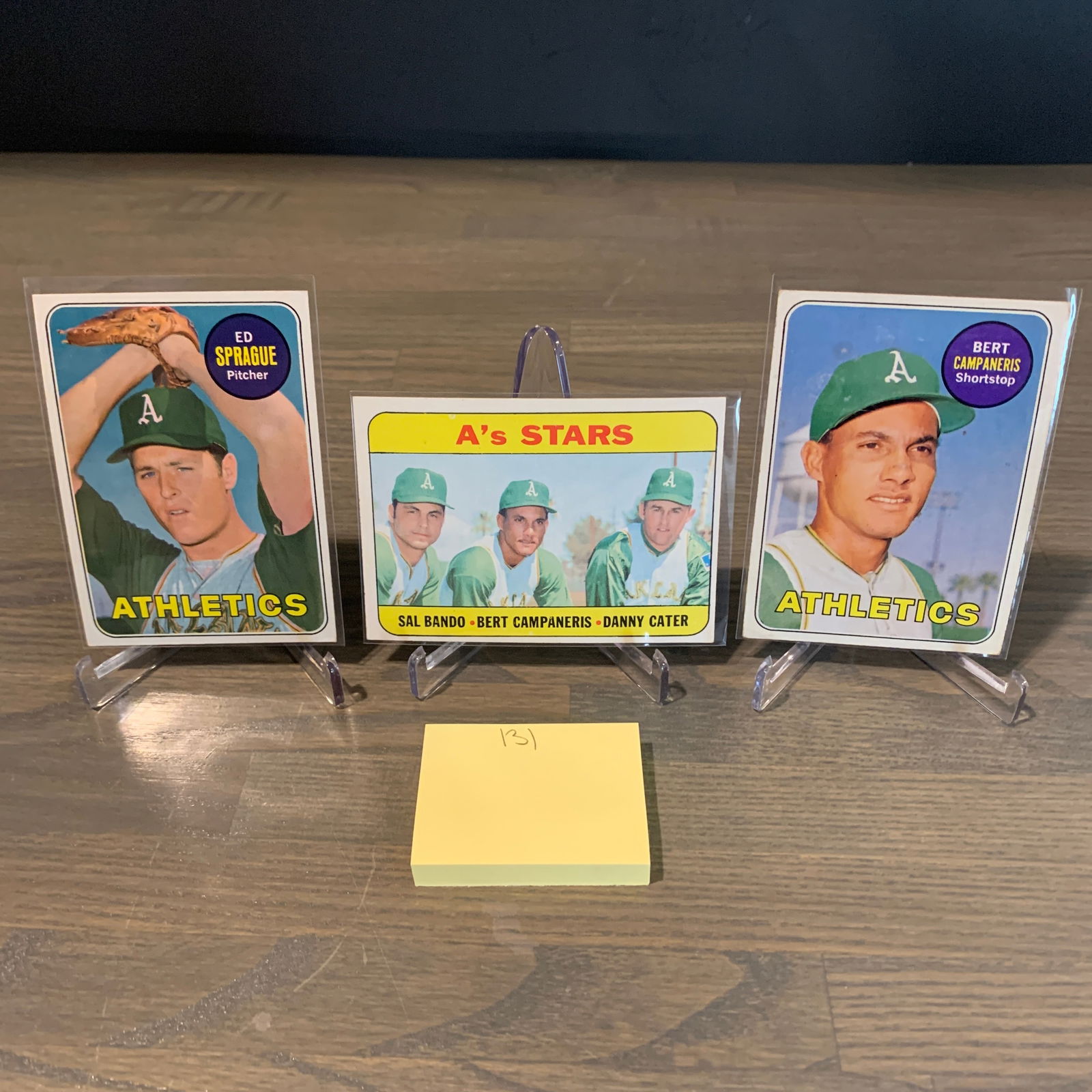 Topps 69' Athletics Baseball Cards (1 of 4)