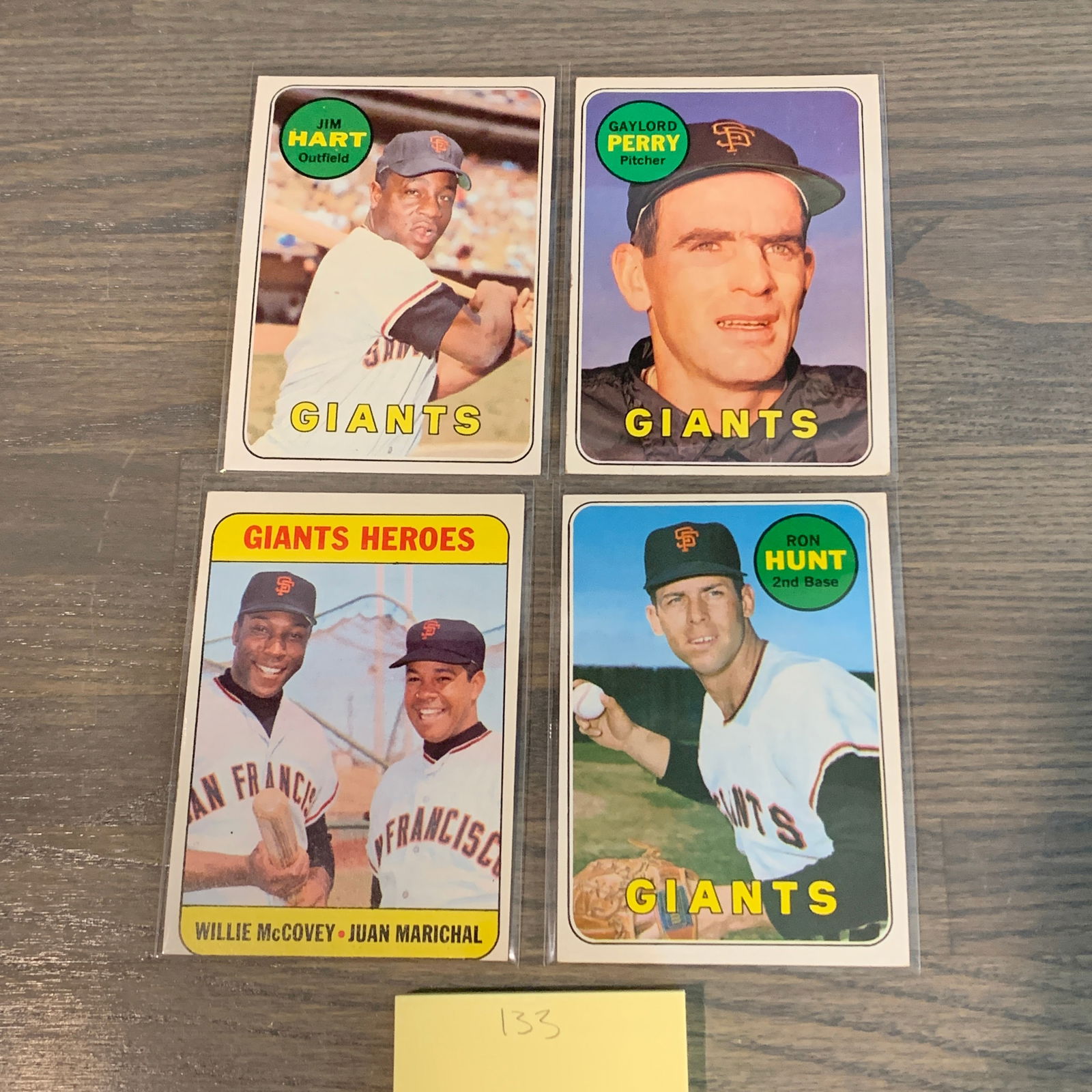 Topps 69' Giants Baseball Cards (1 of 4)