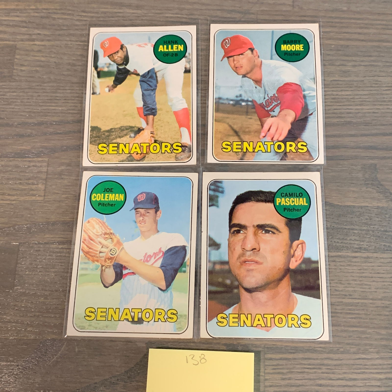 Topps 69' Senators Baseball cards (1 of 4)