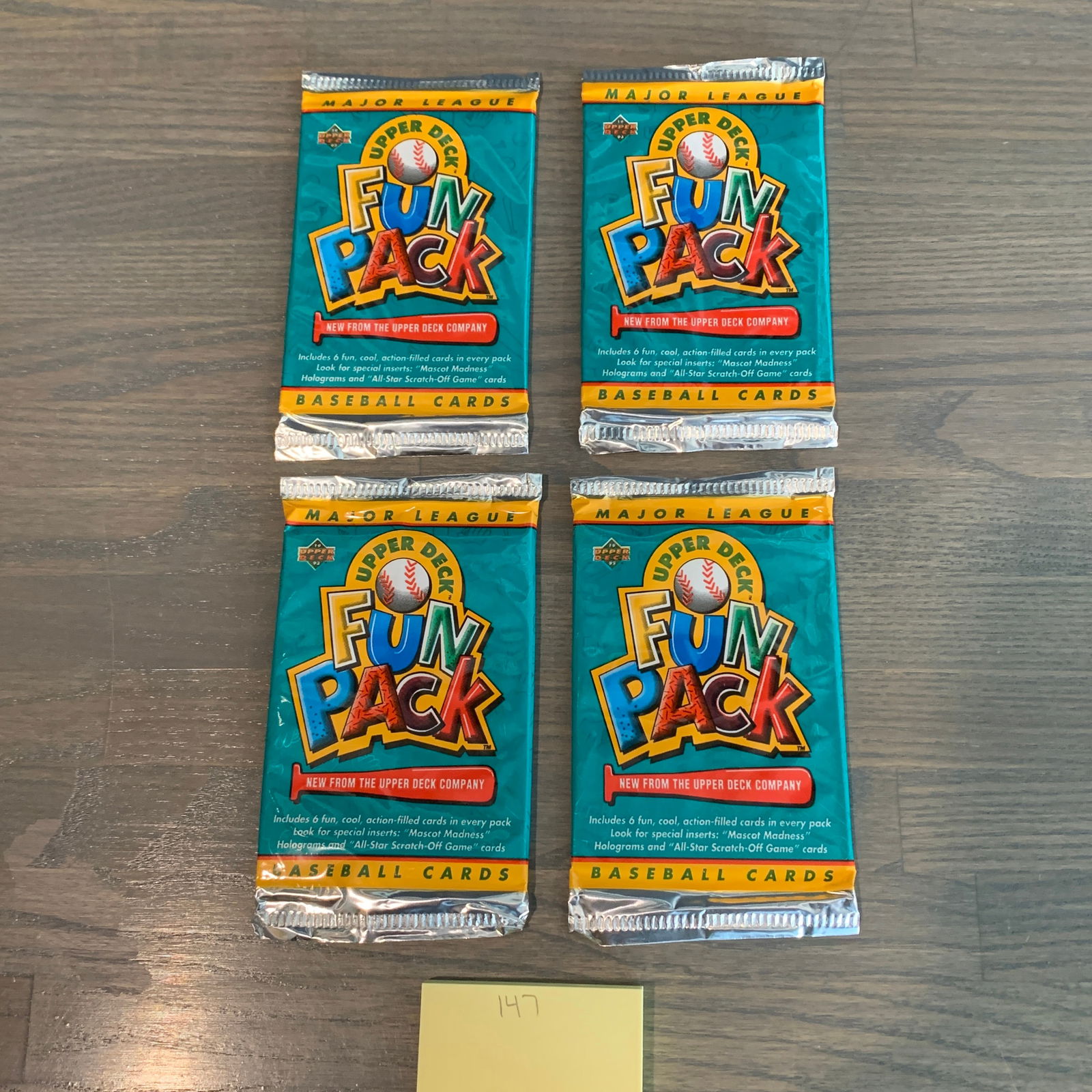 Unopened Upper Deck Baseball card Packs (1 of 2)