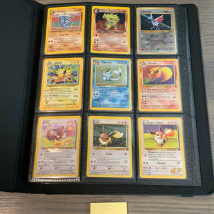 Binder Filled with Rare Vintage Pokemon Cards: Binder with Rare Vintage Pokemon Cards. Includes Holos, and Reverse Holos. Vintage Cards from Base Set - Legendary Collection and some E readers. See photos for conditions. See photos for condition. I