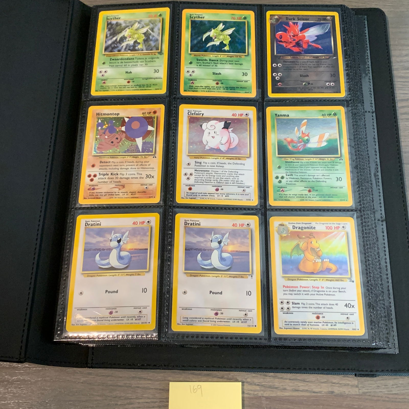 Vintage Pokemon Card Binder Scyther No Symbol (1 of 14)