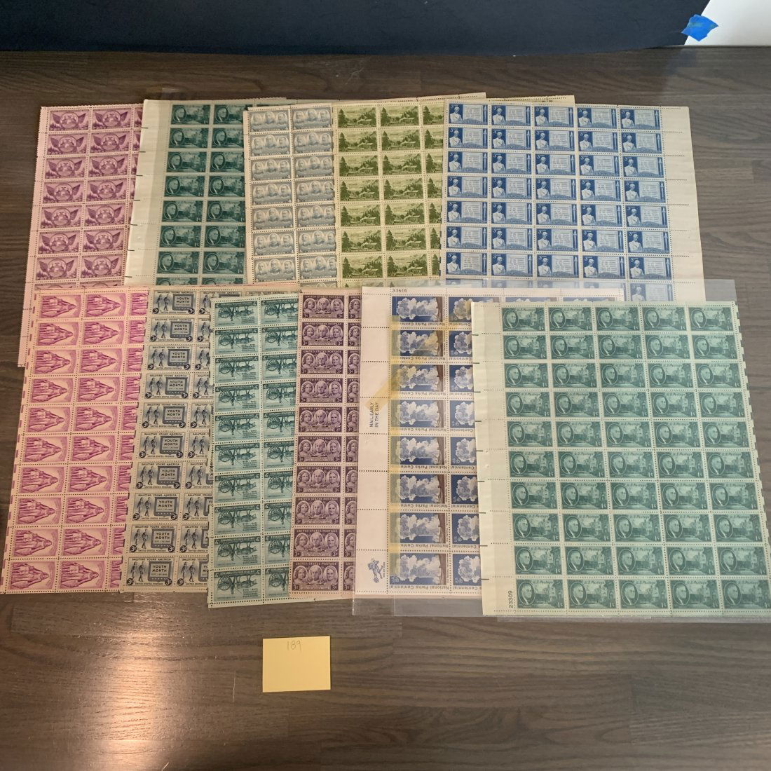 Vintage Uncut Sheets of Stamps (1 of 12)