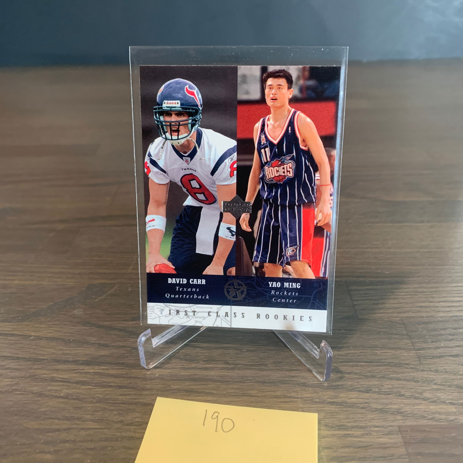 David Carr Yao Ming Rookies Card (1 of 2)