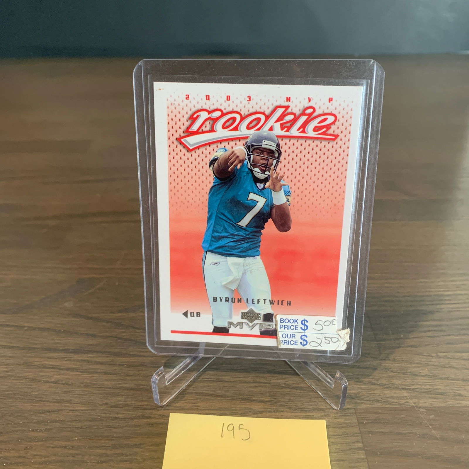 Rare Byron Leftwich Upper Deck Rookie Card (1 of 2)