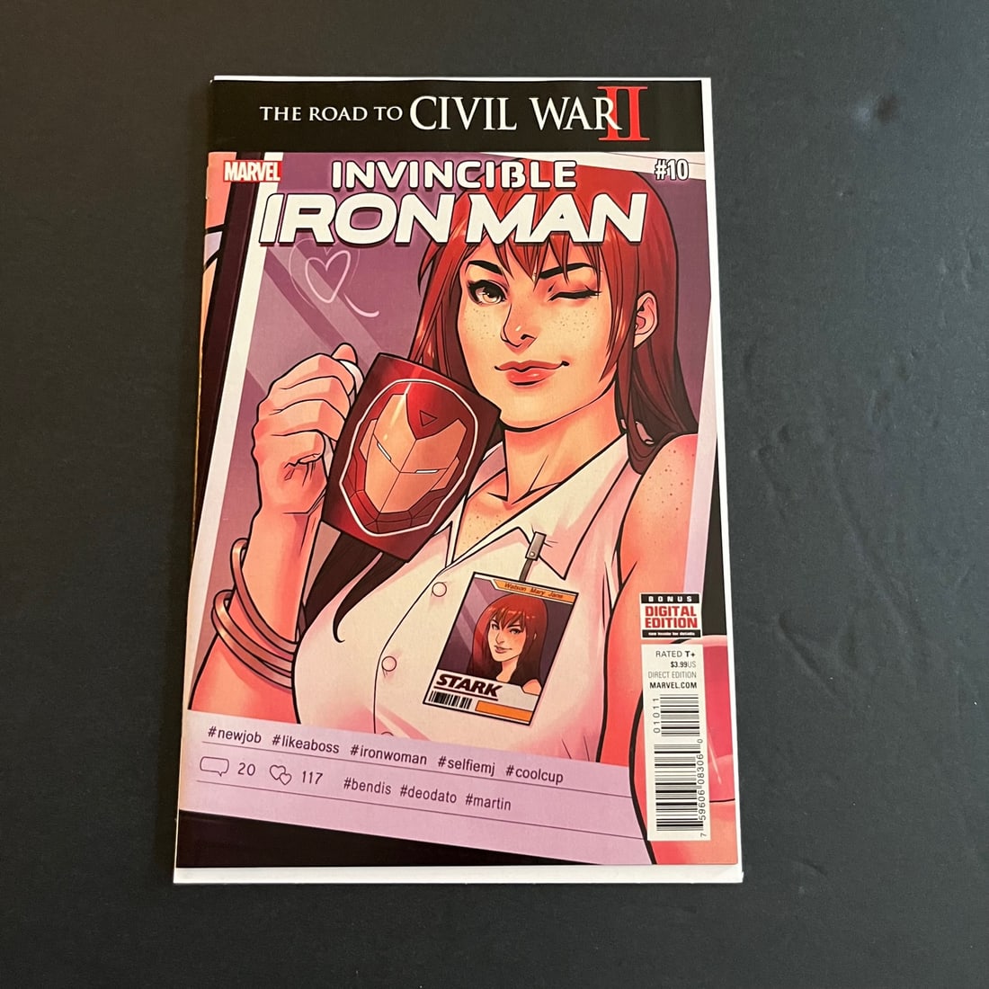 Invincible Iron Man 10 2nd app Riri Williams: We are a veteran owned company. Please look at the pictures carefully to determine what you believe the condition of collecitible is. We are currently accepting consignments. Email us a aeronhouse1994
