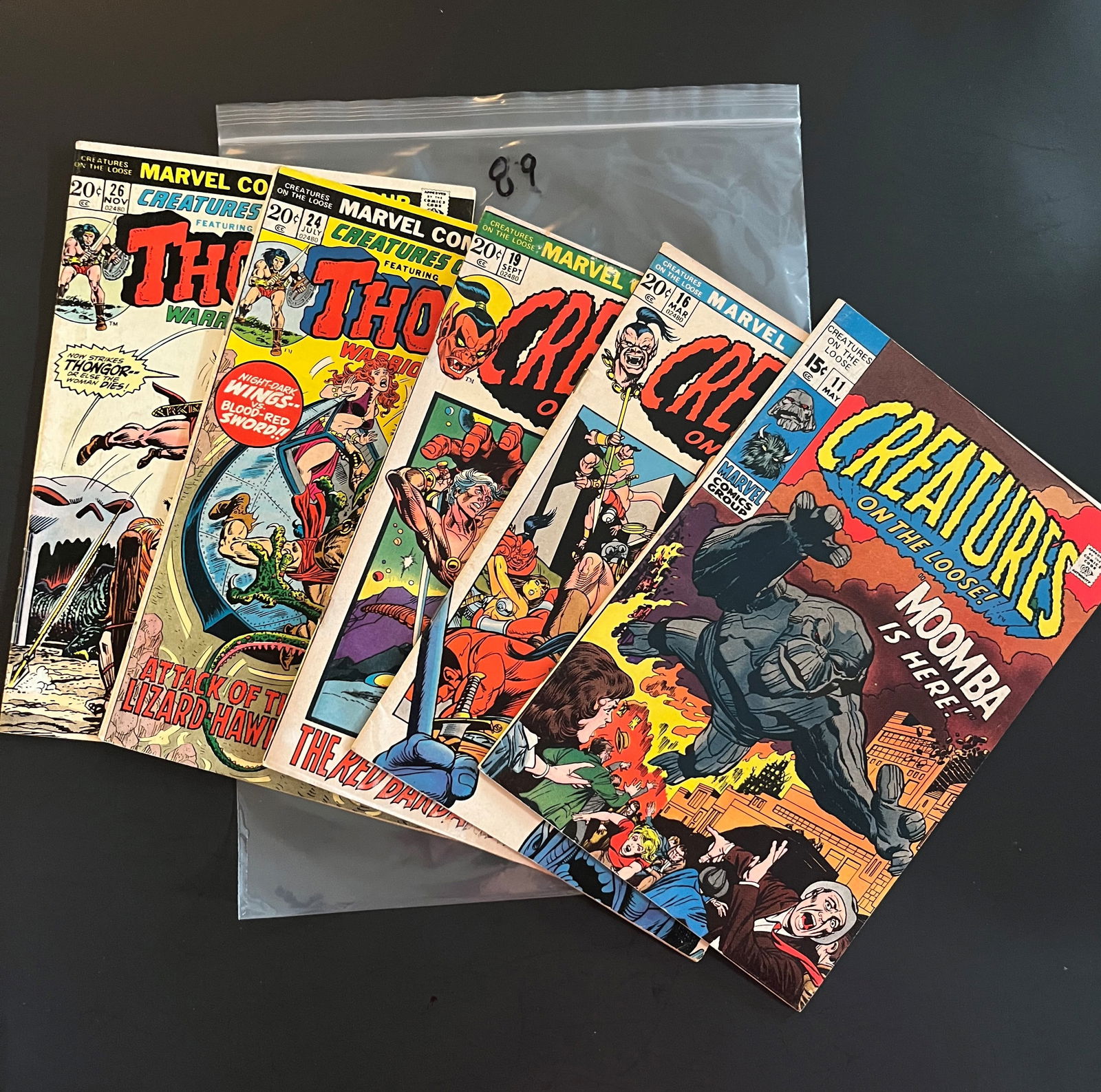 Creatures on the loose comic lot W/Man Wolf (1 of 2)