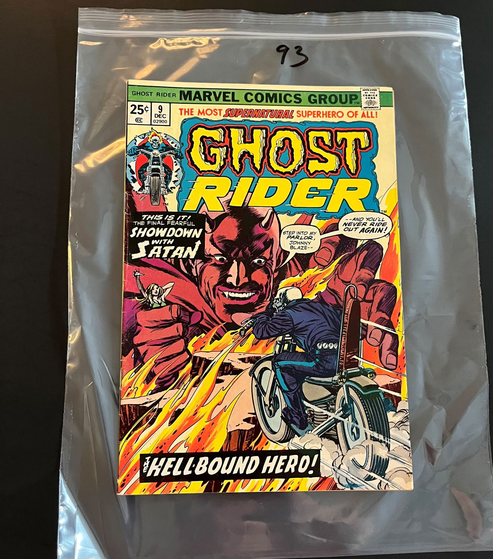 Ghost Rider 9 Marvel Bronze Age 1st Series (1 of 2)