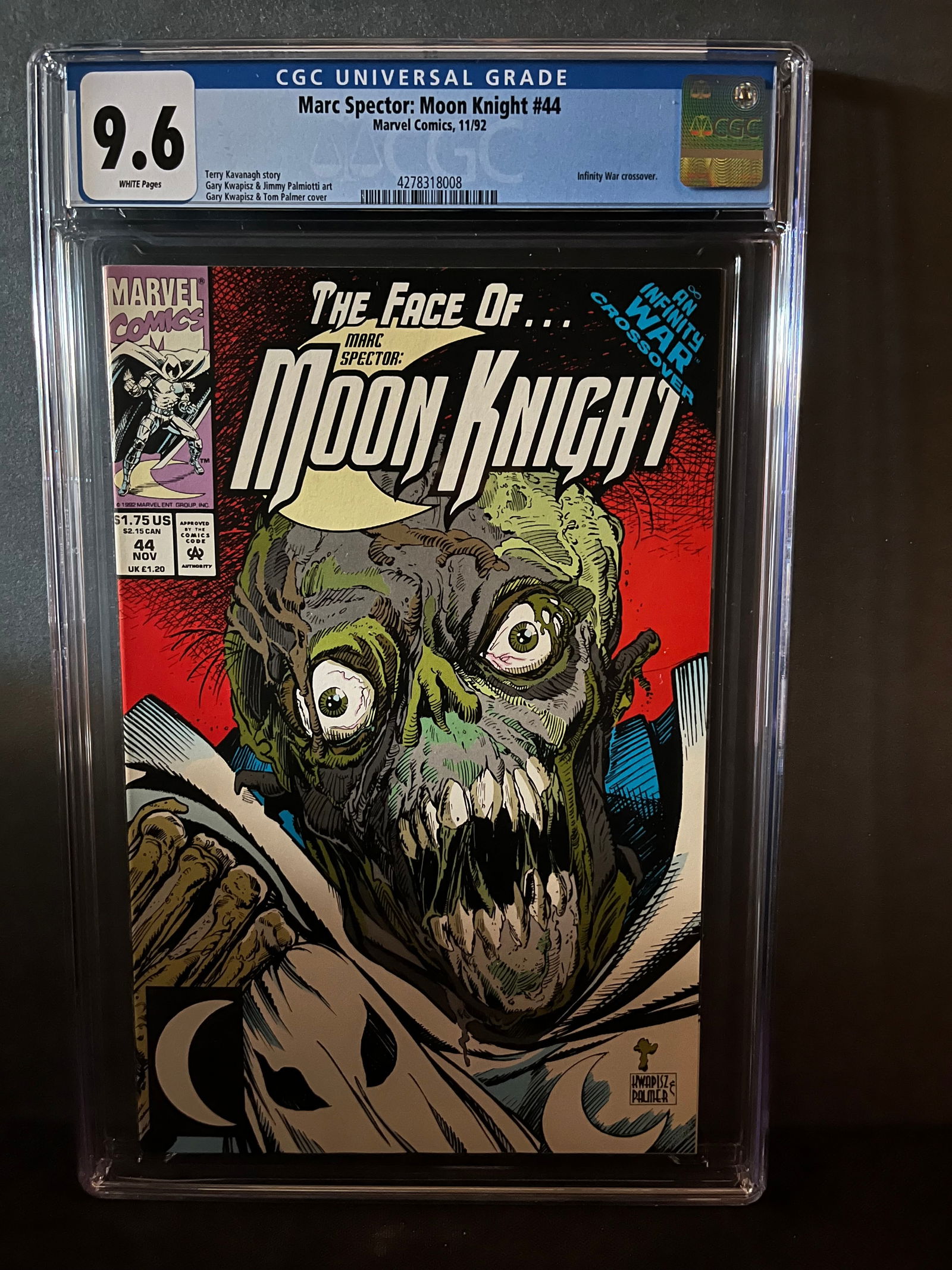 Marc Spector Moon Knight 44 CGC 9.6 (1 of 1)