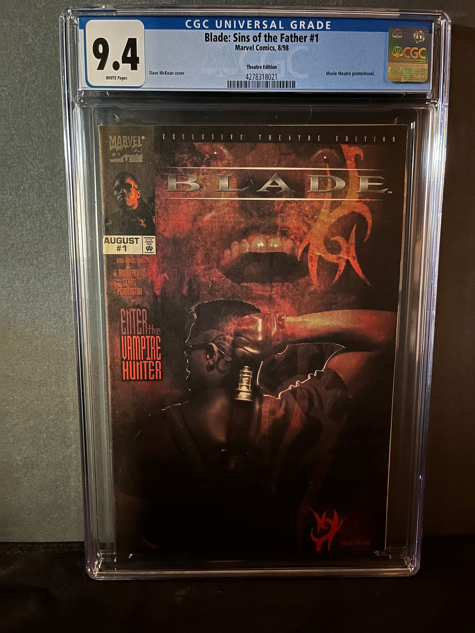Blade Sins of the Father 1 Theatre Ed. CGC 9.4 (1 of 1)