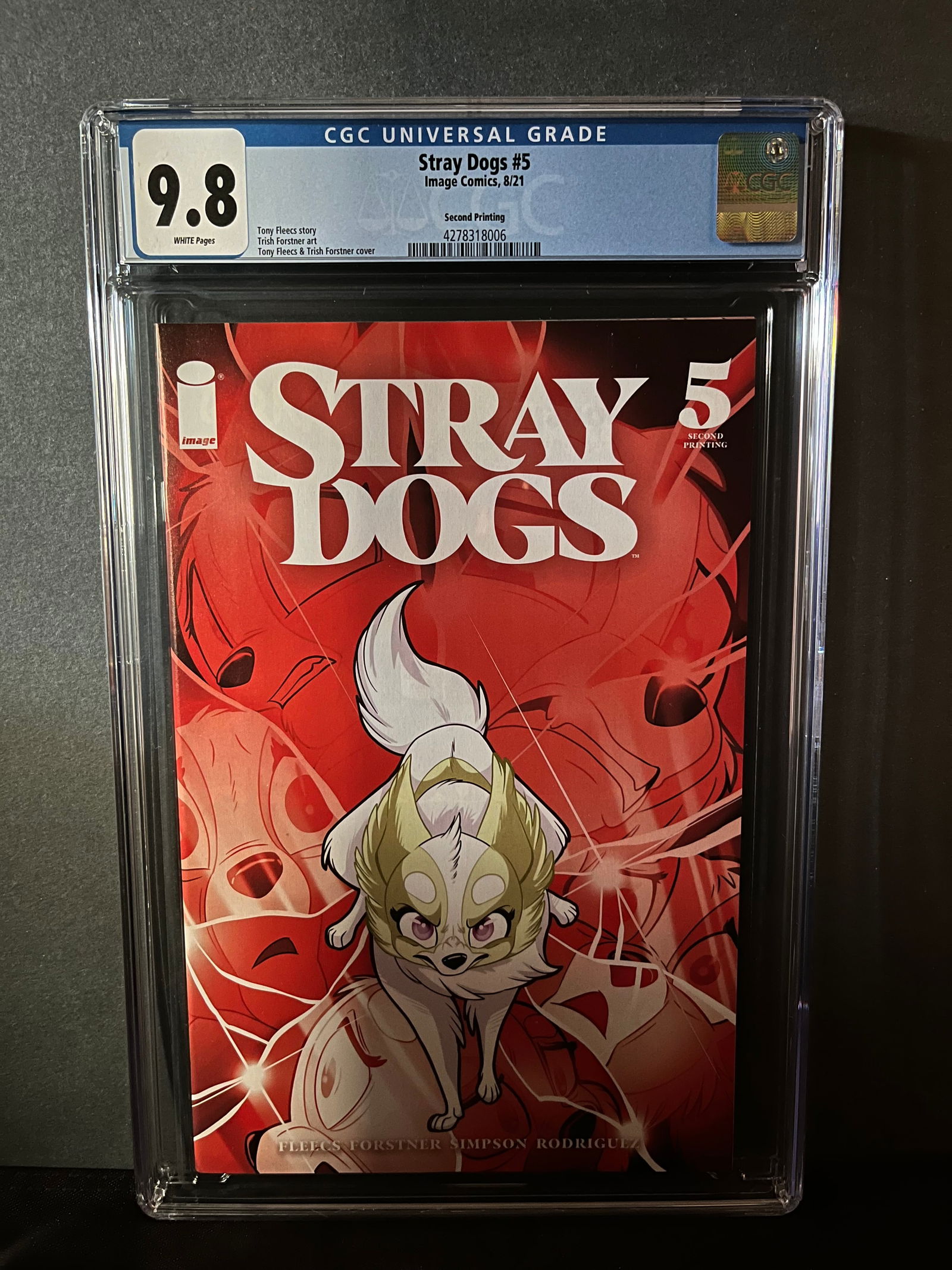 Stray Dogs 5 2nd Printing CGC 9.8 (1 of 1)