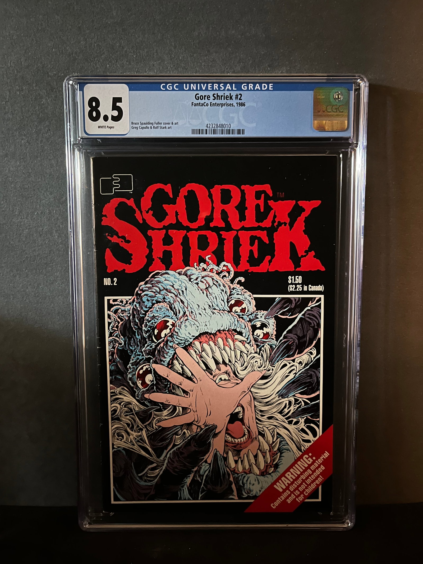 Gore Shriek 2 CGC 8.5 Greg Capullo Art Hard to Find!: We are a veteran owned company. Please look at the pictures carefully to determine what you believe the condition of collecitible is. We are currently accepting consignments. Email us a aeronhouse1994