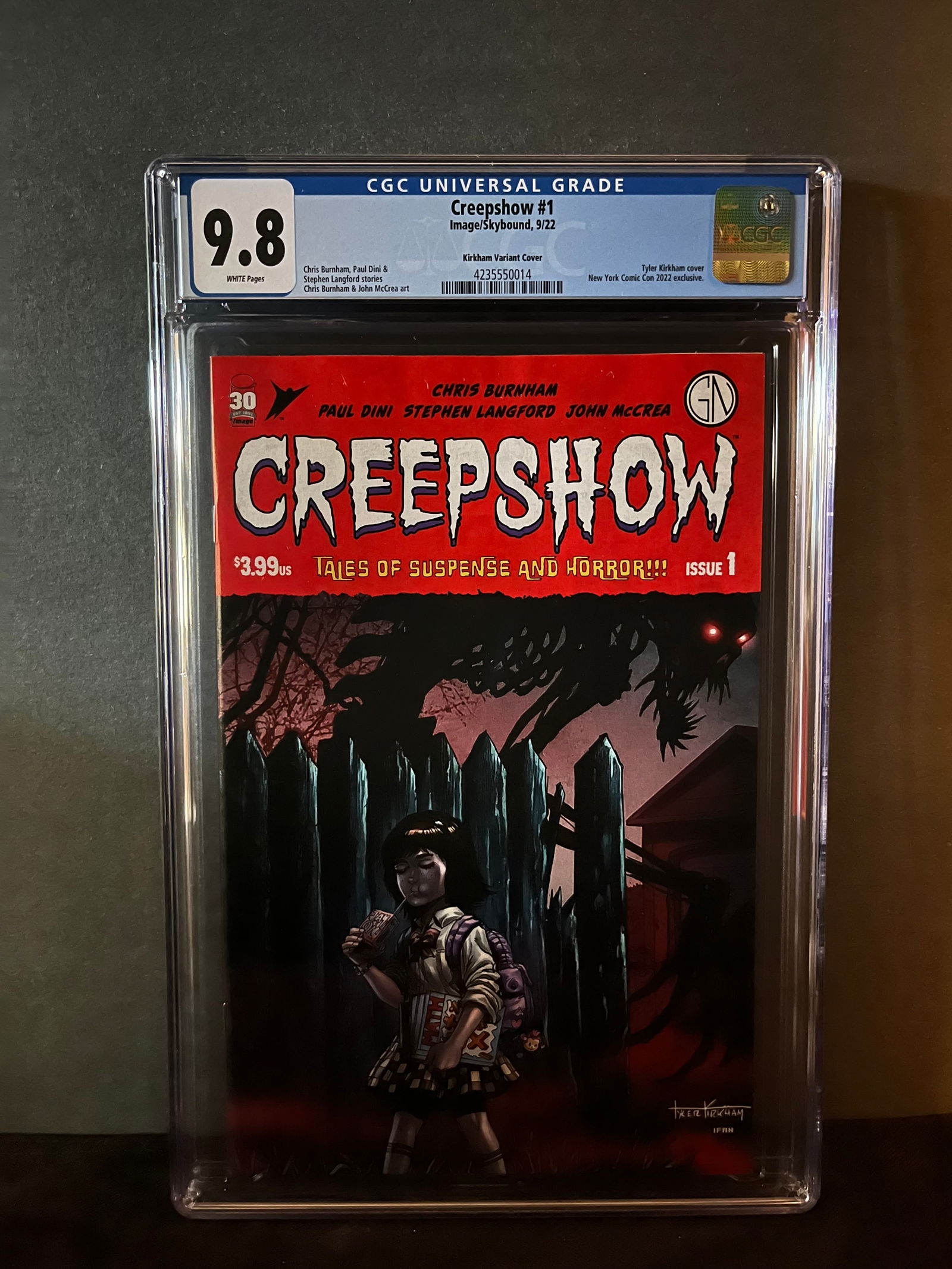 Creepshow 1 Kirkham Variant CGC 9.8 Rare! (1 of 1)
