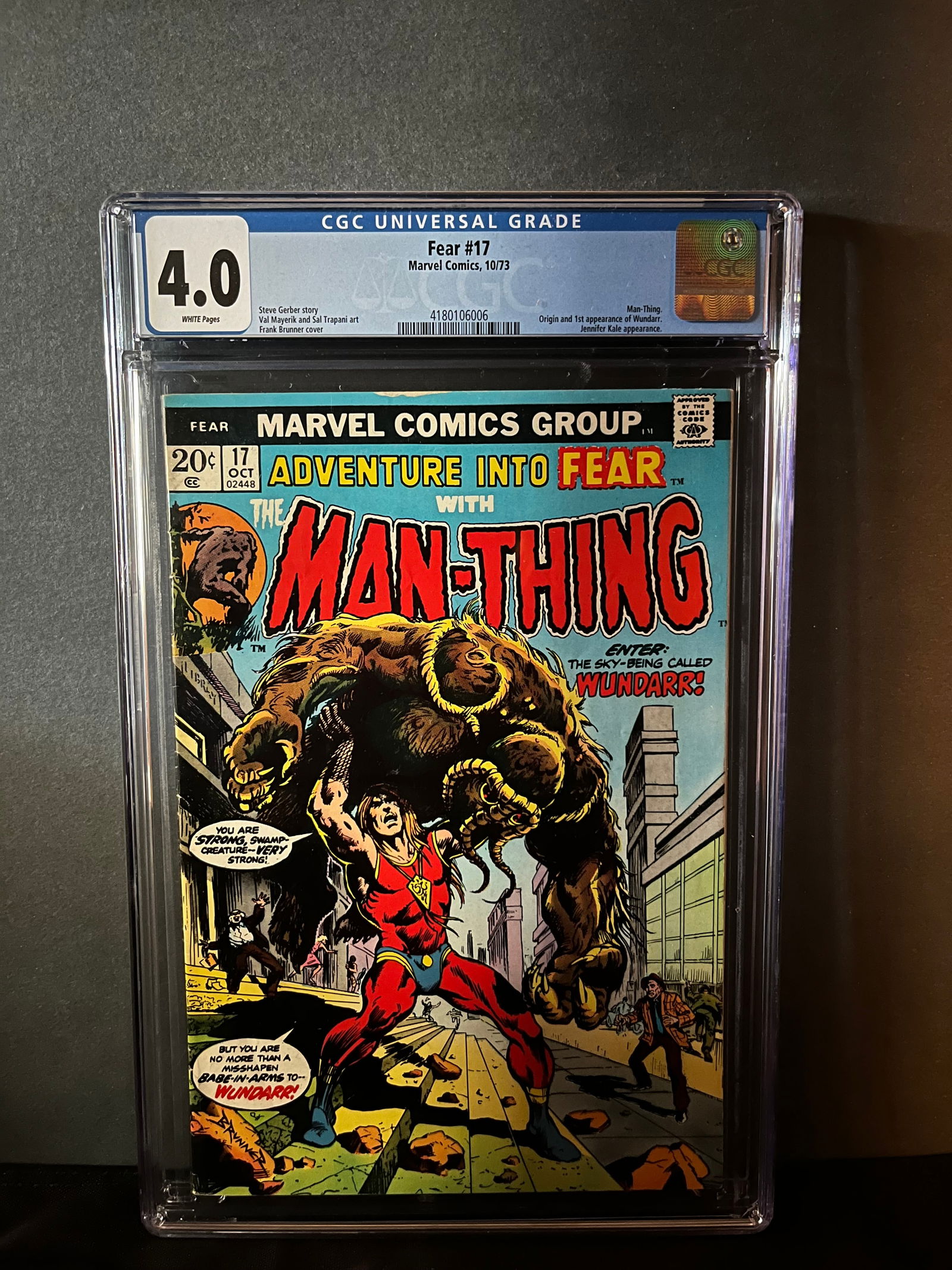 Fear 17 CGC 4.0 1st app Wundarr (1 of 1)