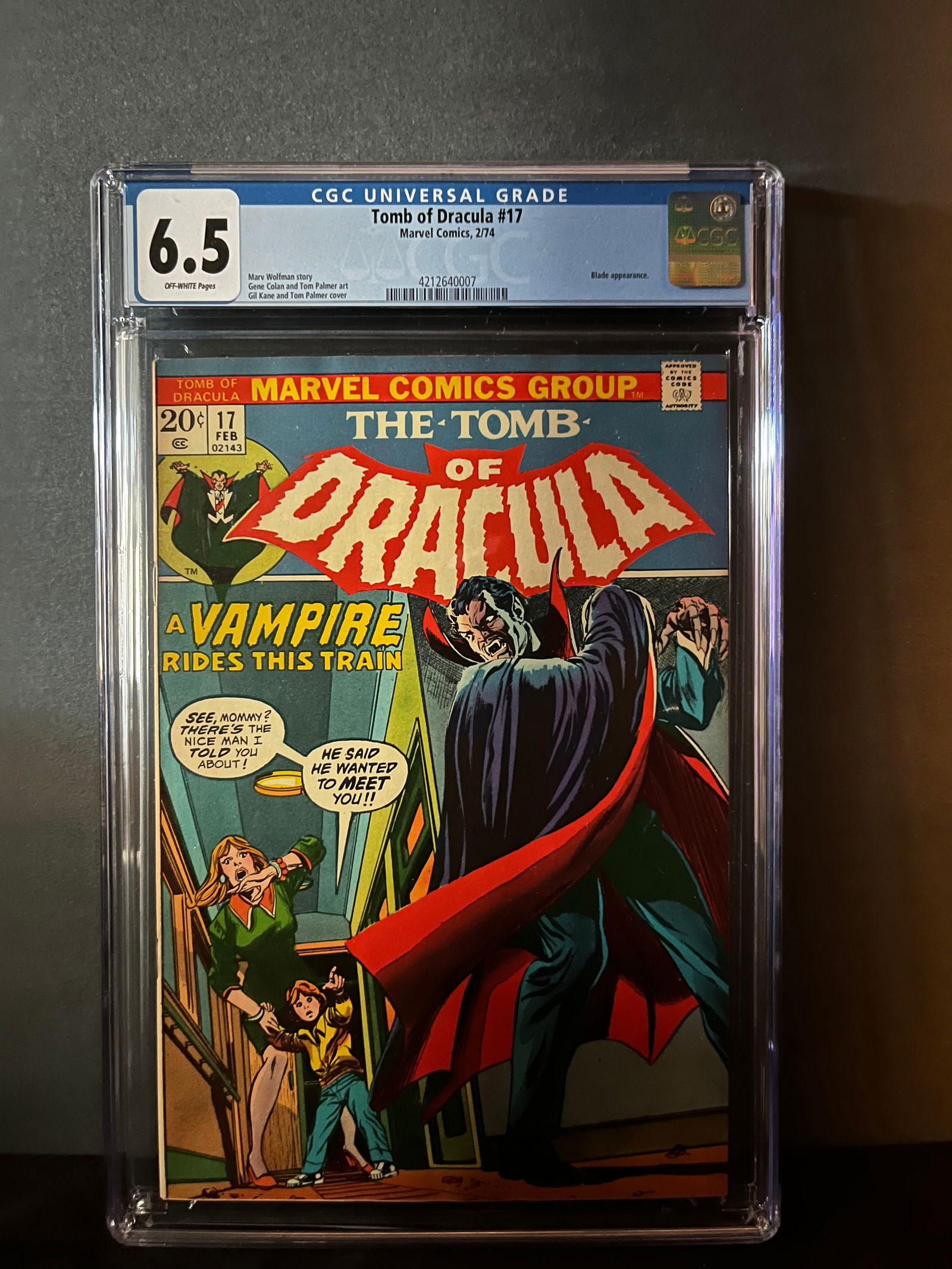 Tomb of Dracula 17 CGC 6.5 Blade App (1 of 1)