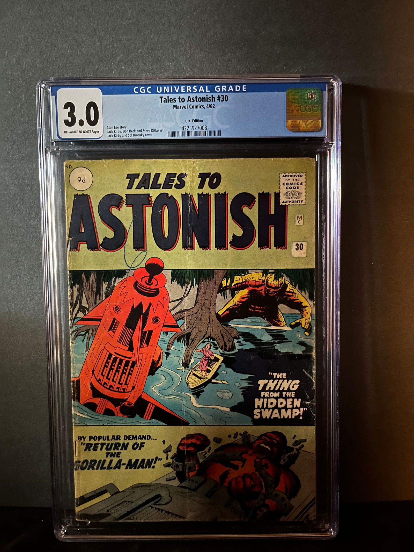 Tales to Astonish 30 CGC 3.0 Rare Pence Variant (1 of 1)