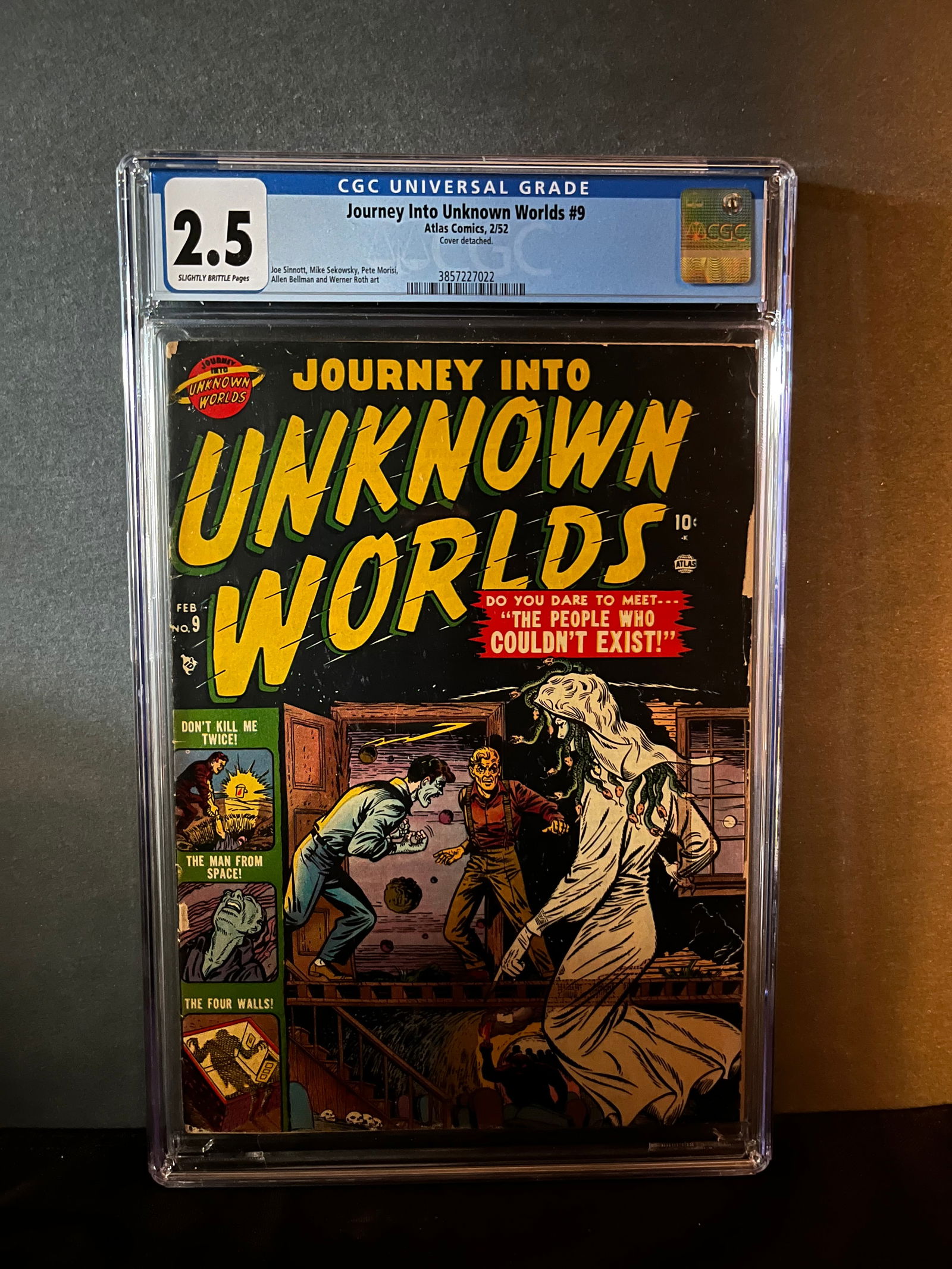 Journey Into Uknown Worlds 9 CGC 2.5 Pre-Code Horror (1 of 1)