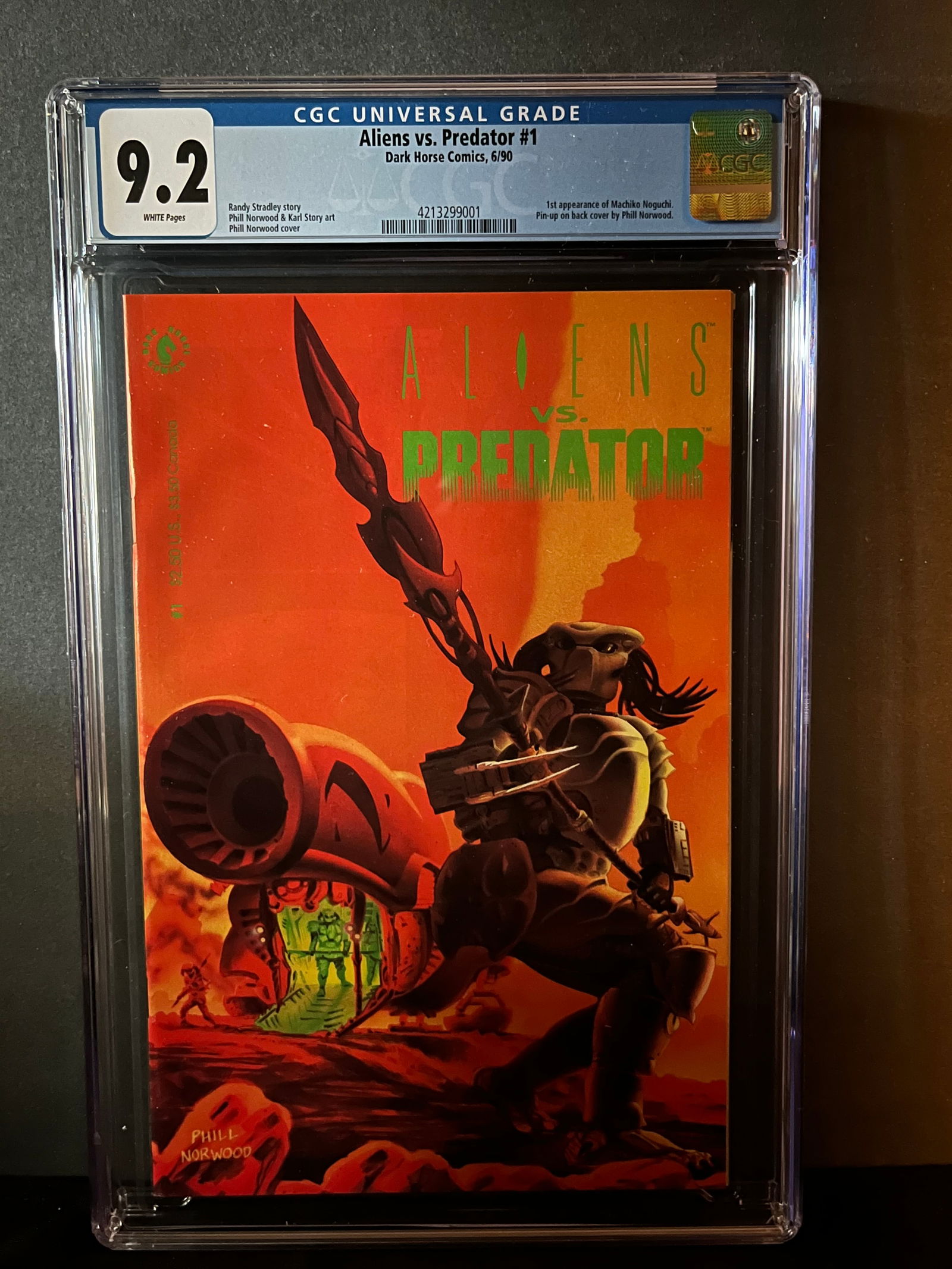 Aliens vs. Predator 1 CGC 9.2 1st app Machiko Noguchi (1 of 1)