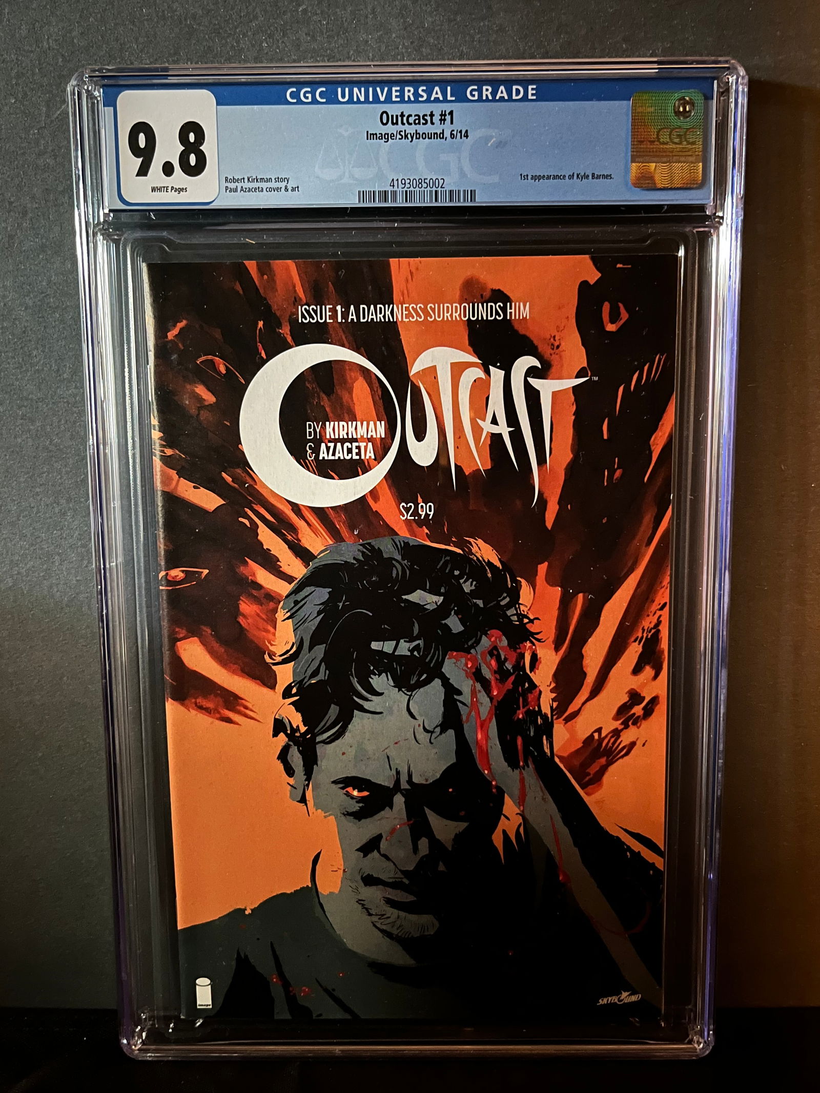 Outcast 1 CGC 9.8 1st app Kyle Barnes (1 of 1)