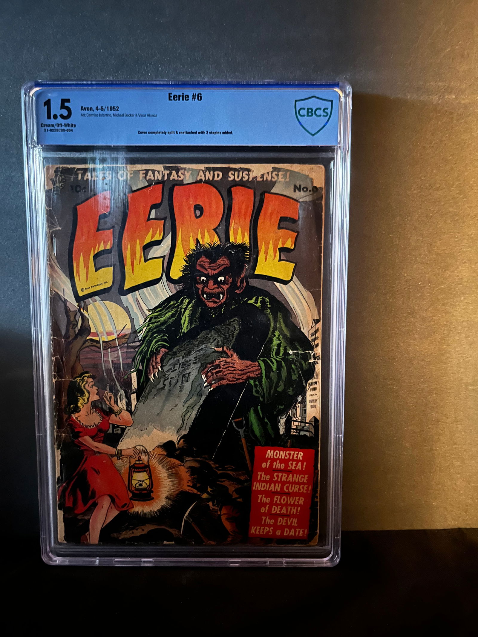Eerie 6 CGC 1.5 Pre-Code Horror Carmine Infantino Art (1 of 1)