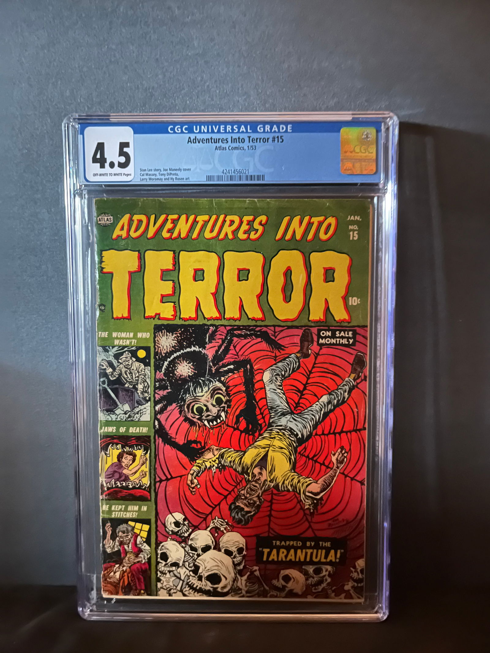 Adventures into Terror 15 CGC 4.5 Pre Code Horror Stan Lee Story (1 of 1)