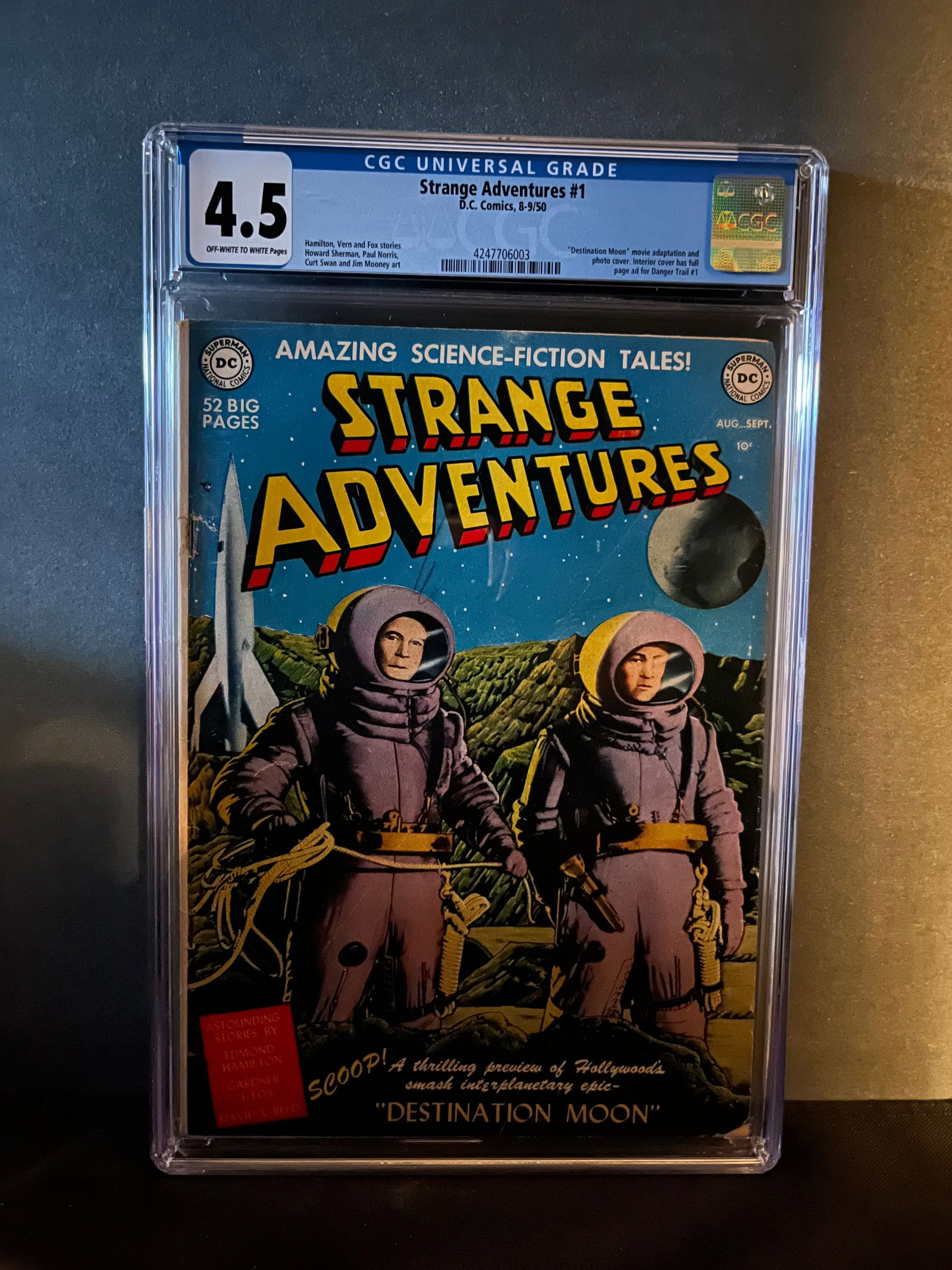 Strange Adventures 1 CGC 4.5 DC Pre-Code Key! (1 of 1)