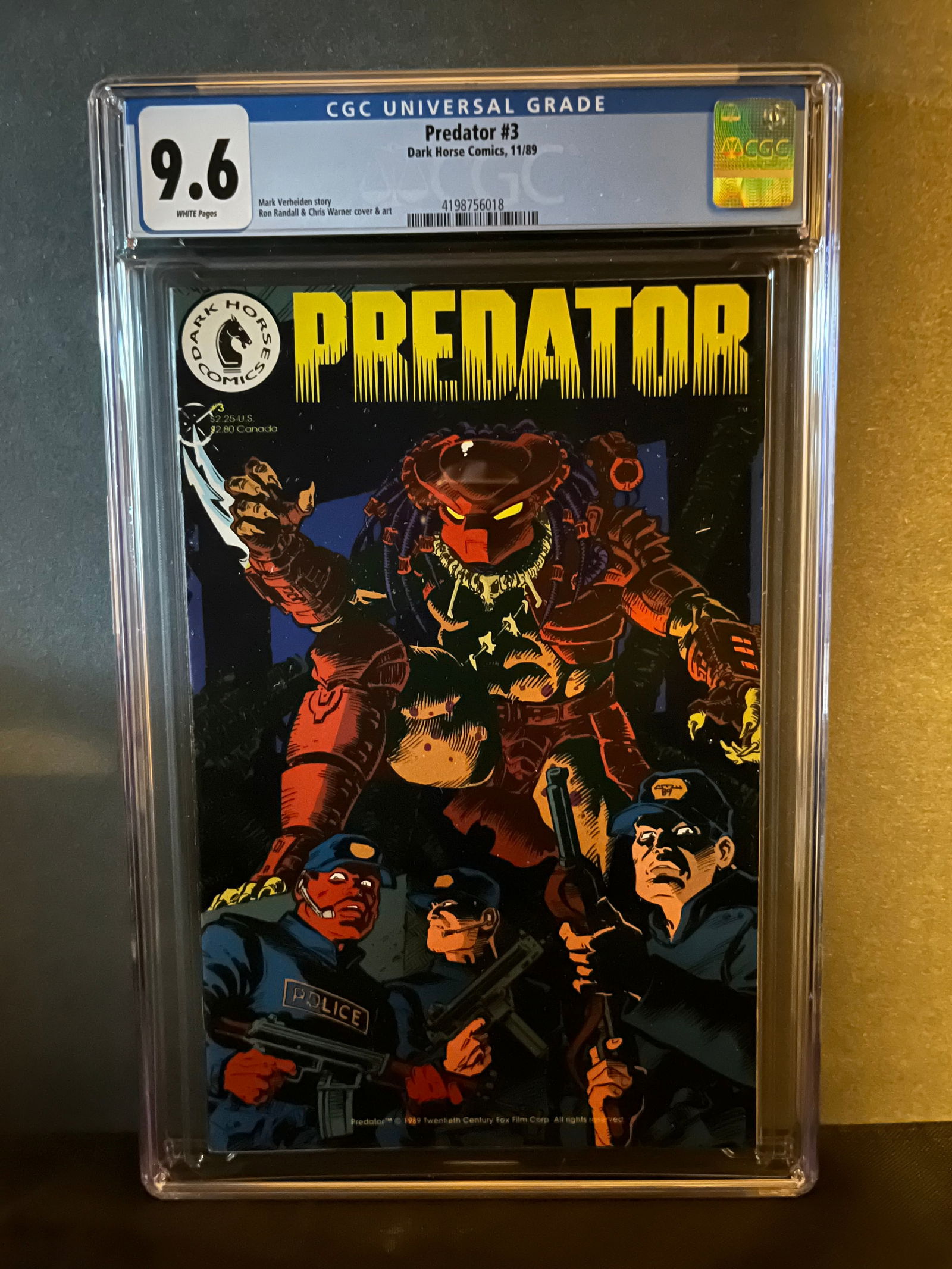 Predator 3 CGC 9.6 Dark Horse 1st Series (1 of 1)