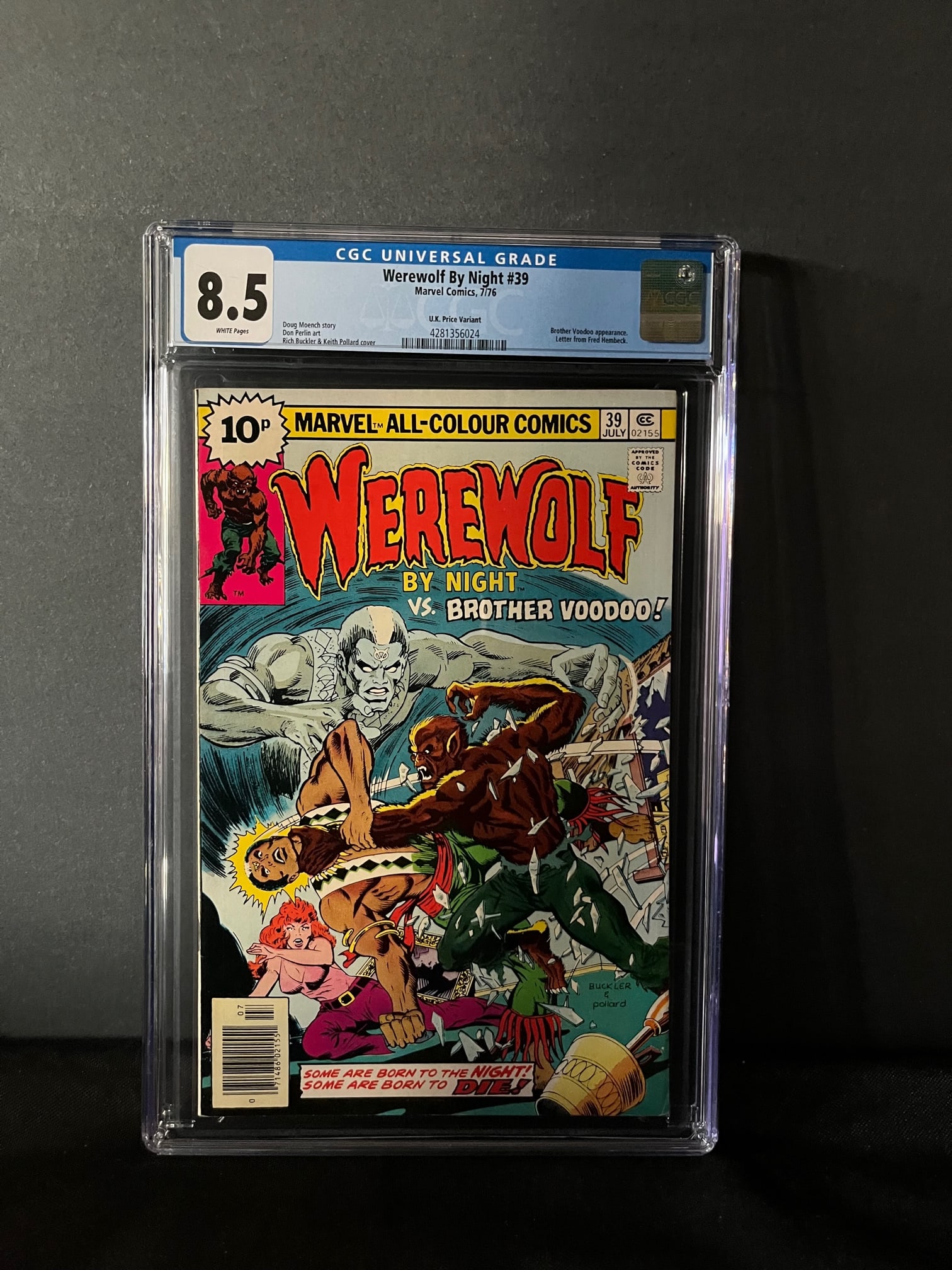 Werewolf by night 39 CGC 8.5 Pence Variant (1 of 1)