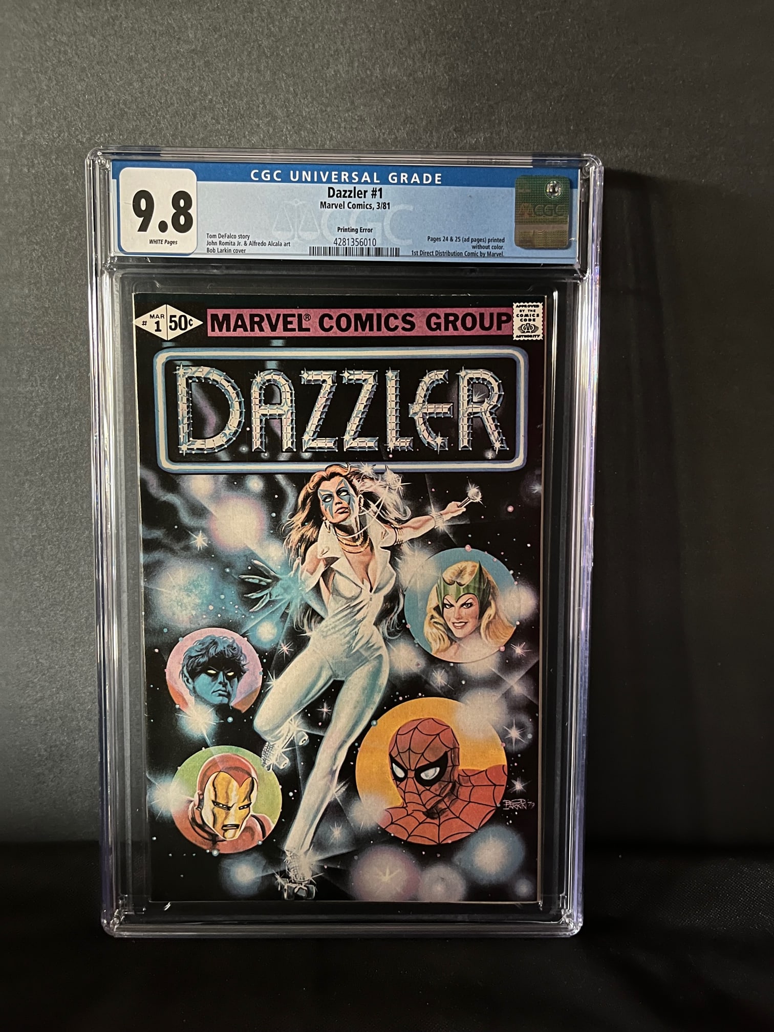 Dazzler 1 Printing Error Ed CGC 9.8 (1 of 1)