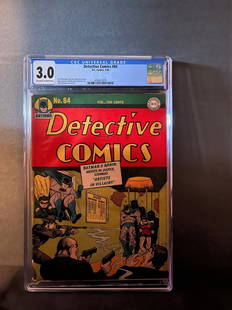 Detective Comics 84 CGC 3.0 Early Batman!: We are a veteran owned company. Please look at the pictures carefully to determine what you believe the condition of collecitible is. We are currently accepting consignments. Email us a aeronhouse1994