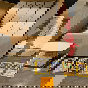 Massive lot of 1000s of Pokemon cards: Boxes and boxes of Pokémon cards from various sets. 1000s of cards. Too many to count. We are a veteran owned company. Please look at the pictures carefully to determine what you believe the condit