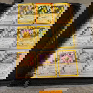 Huge Vintage Pokemon Card Binder: Binder filled with tons of vintage Pokemon cards. Holos, Promo, 1ed, Shadowless. From Base - Legendary Collection and a few E readers. We are a veteran owned company. Please look at the pictures caref