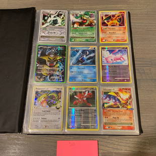 Older Pokemon Card Binder, Charizard w/ Swirl: Older Pokemon card binder. Filled with tons of pokemon cards. Includes Charizard #3 wi/ a Swirl, and Rare Lugia #HGSS02 Promo. Filled with holos and reverse holos. We are a veteran owned company. Plea