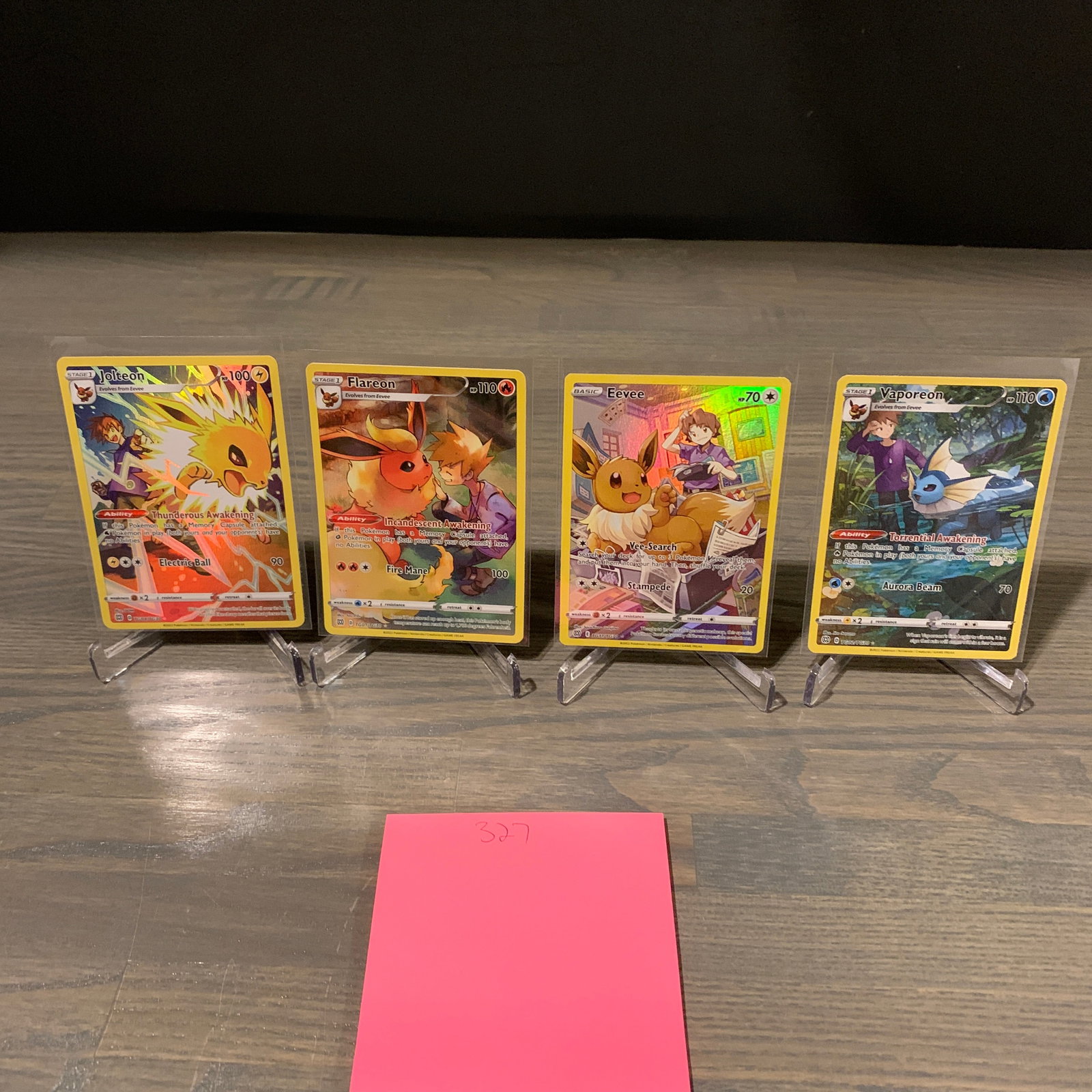Eevee Eolutions Trainer Gallery Pokemon Cards (1 of 5)