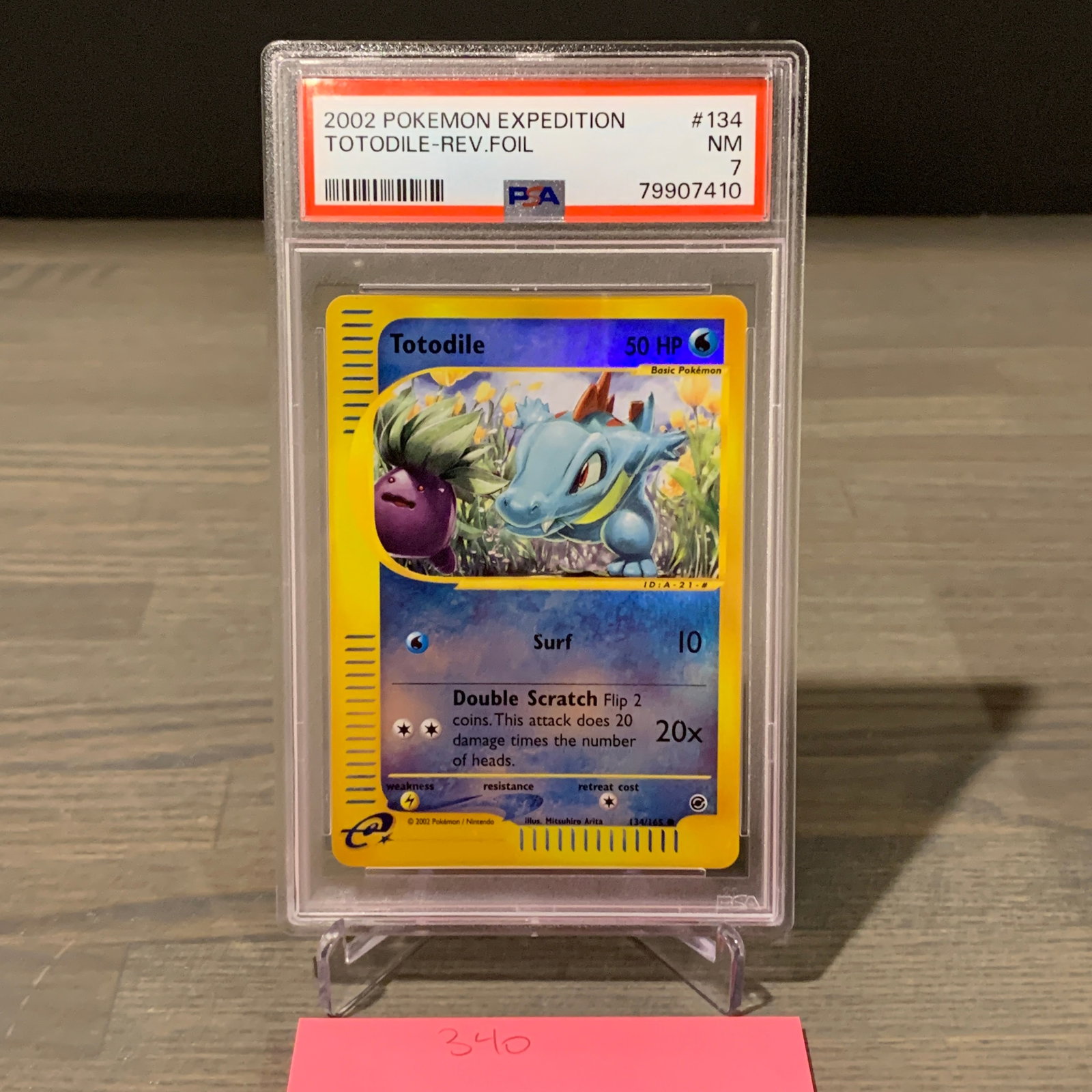 PSA 7 Totodile Rev Foil Pokemon Card (1 of 3)