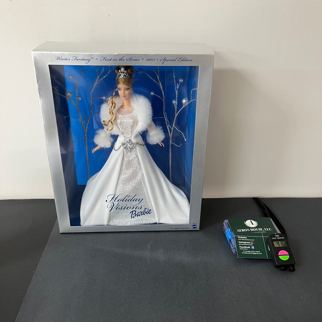 Holiday visions barbie 2003 special on sale edition